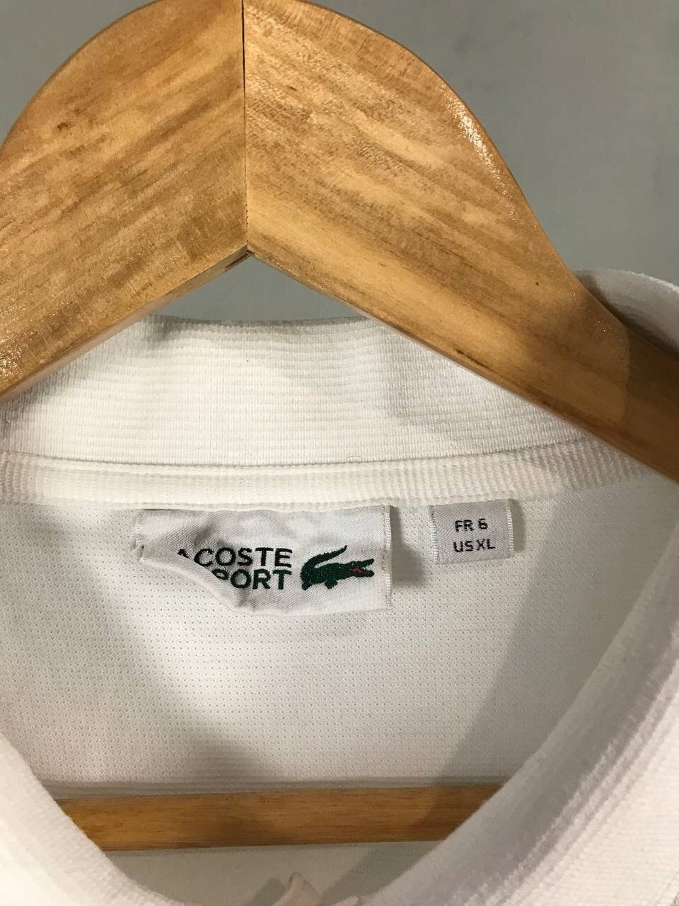Lacoste Lacoste luxury streetwear white polo tee Size US XL / EU 56 / 4 - 4 Thumbnail