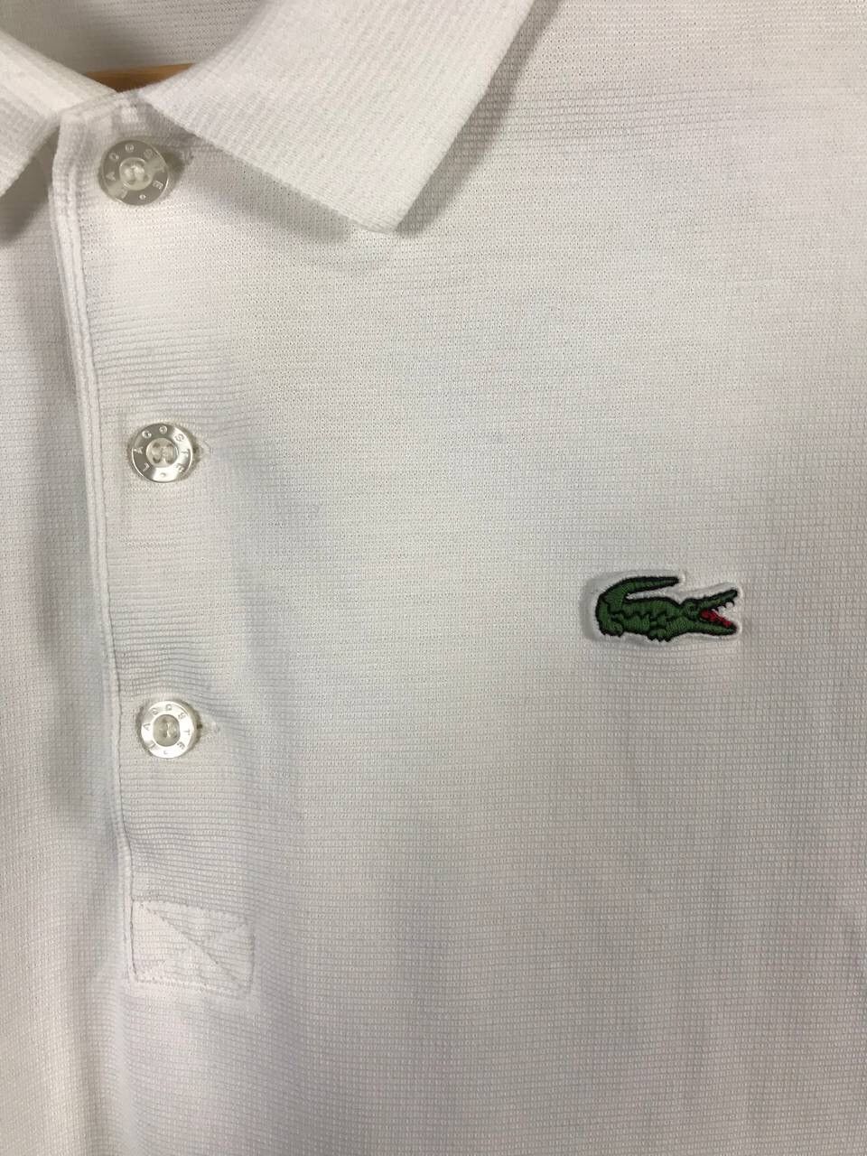 Lacoste Lacoste luxury streetwear white polo tee Size US XL / EU 56 / 4 - 3 Thumbnail