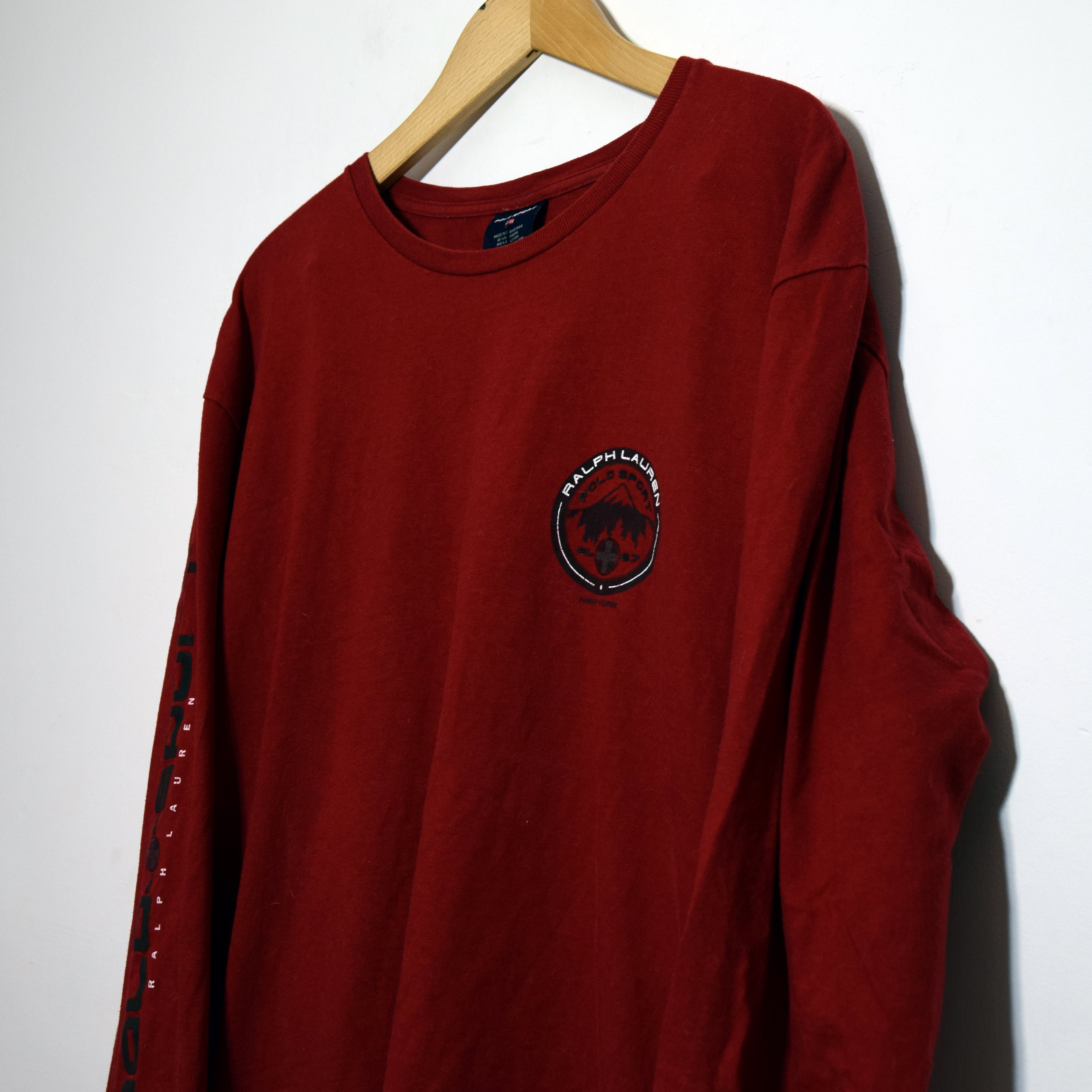 Polo Ralph Lauren × Ralph Lauren Sport × Vintage Logo Ralph Lauren Polo Sport RL 67 NY Long Sleeve XL Size US XL / EU 56 / 4 - 5 Thumbnail
