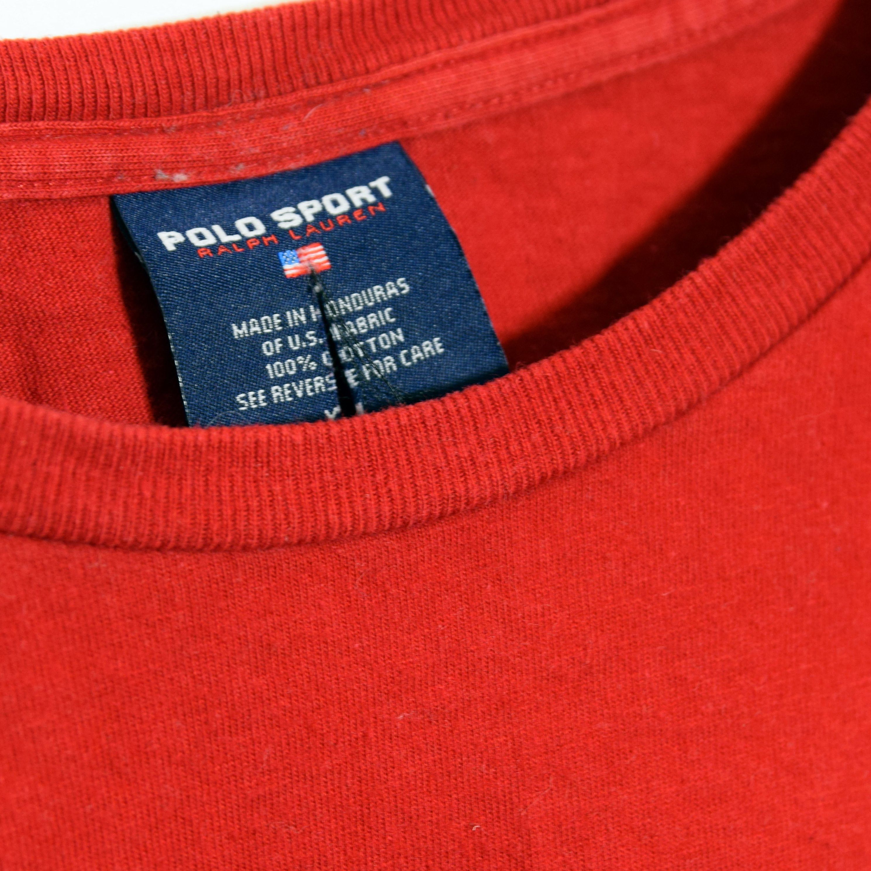 Polo Ralph Lauren × Ralph Lauren Sport × Vintage Logo Ralph Lauren Polo Sport RL 67 NY Long Sleeve XL Size US XL / EU 56 / 4 - 7 Thumbnail
