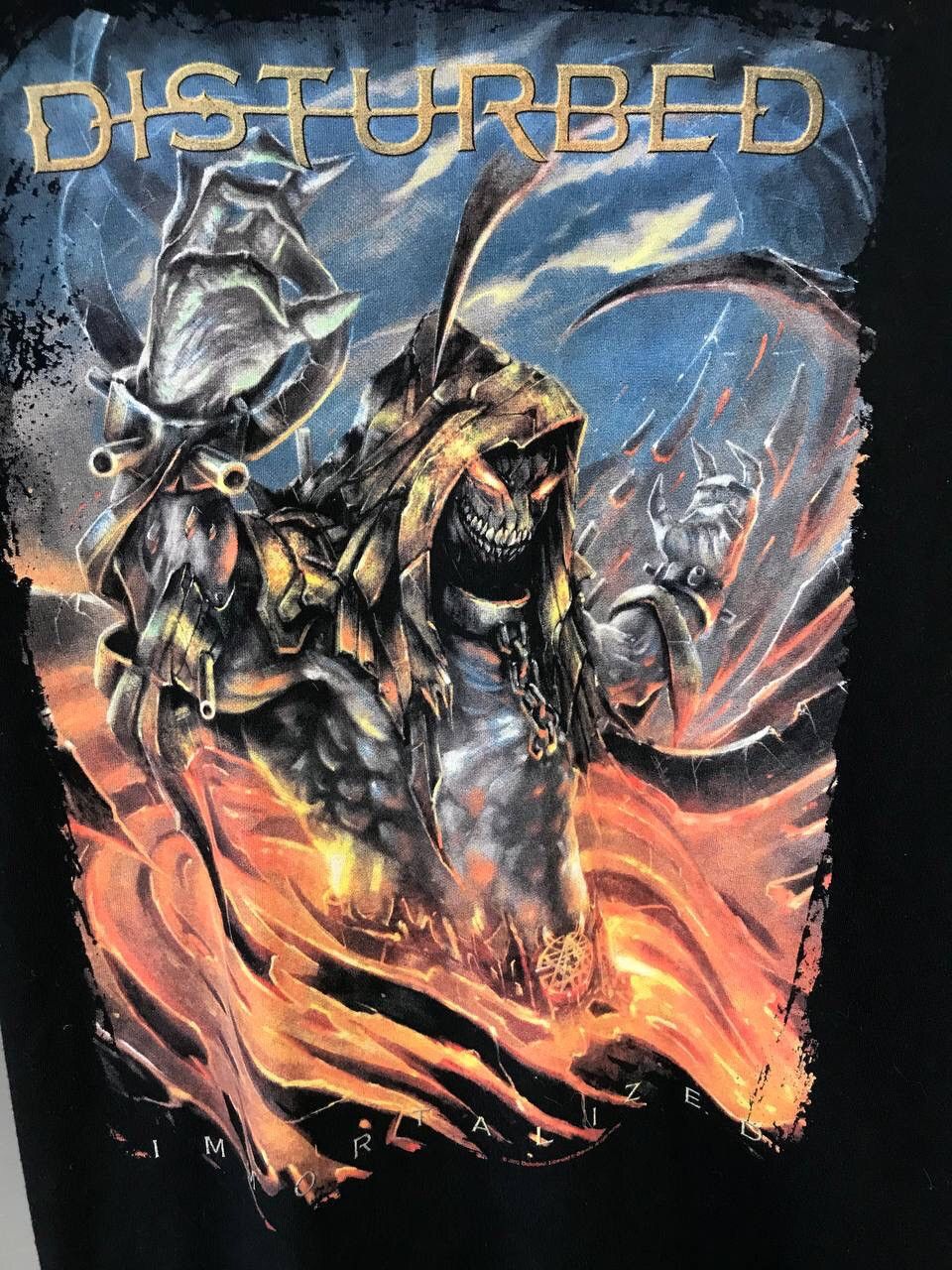 Band Tees × Vintage Disturbed 2015 vintage rock band tee Size US L / EU 52-54 / 3 - 3 Thumbnail