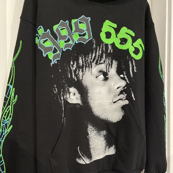Spider Worldwide Sp5der X Juice Wrld 999 Hoodie Black Grailed