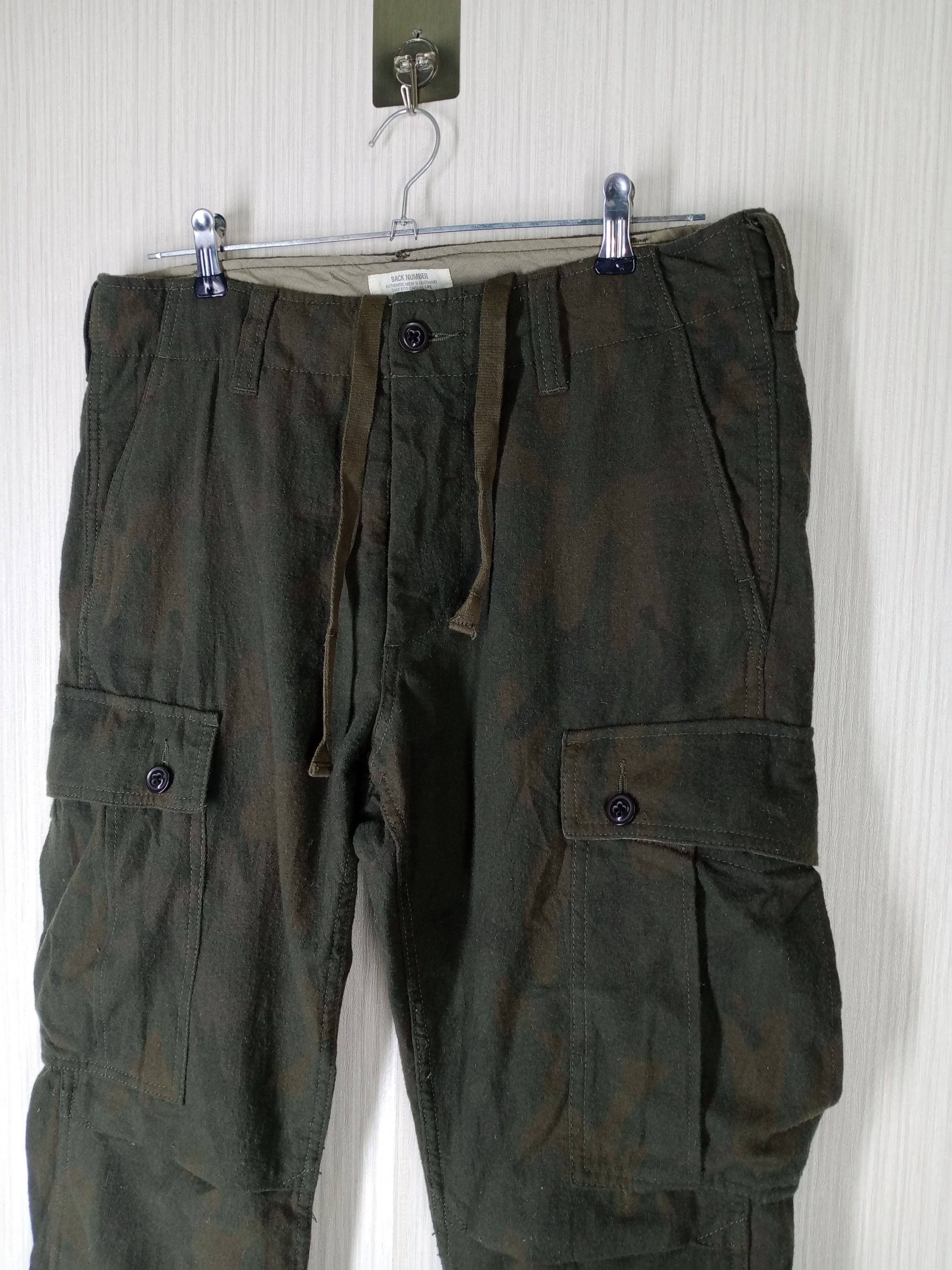 Japanese Brand Back Number Cargo Pants Camo Japenese Military Size US 34 / EU 50 - 3 Thumbnail