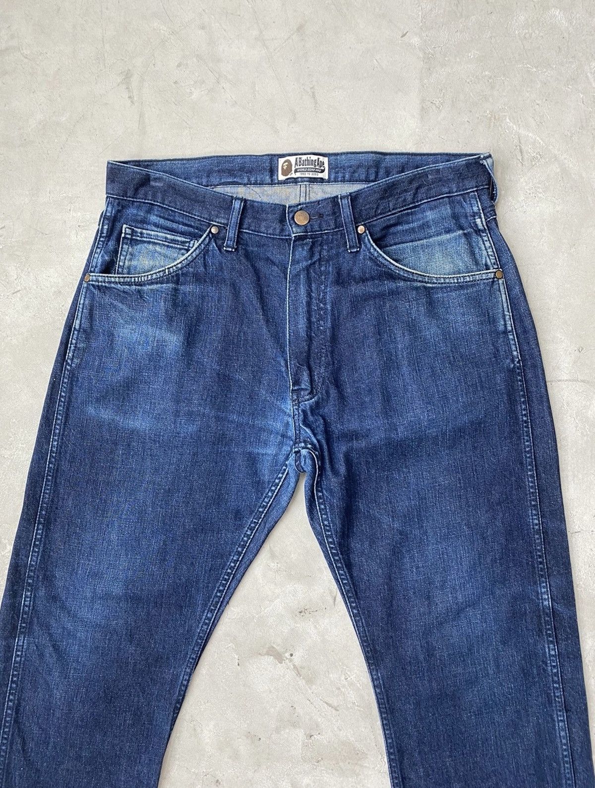Bape Bape “A Bathing Ape” Graphic Denim Jeans Size US 34 / EU 50 - 4 Thumbnail