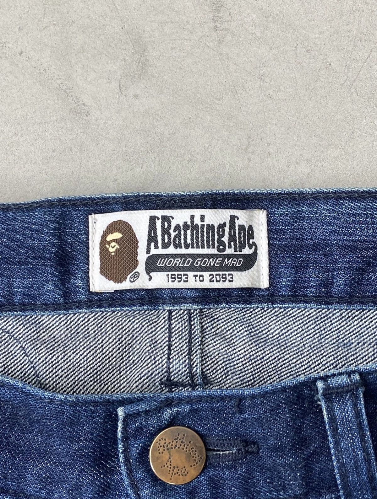 Bape Bape “A Bathing Ape” Graphic Denim Jeans Size US 34 / EU 50 - 6 Thumbnail