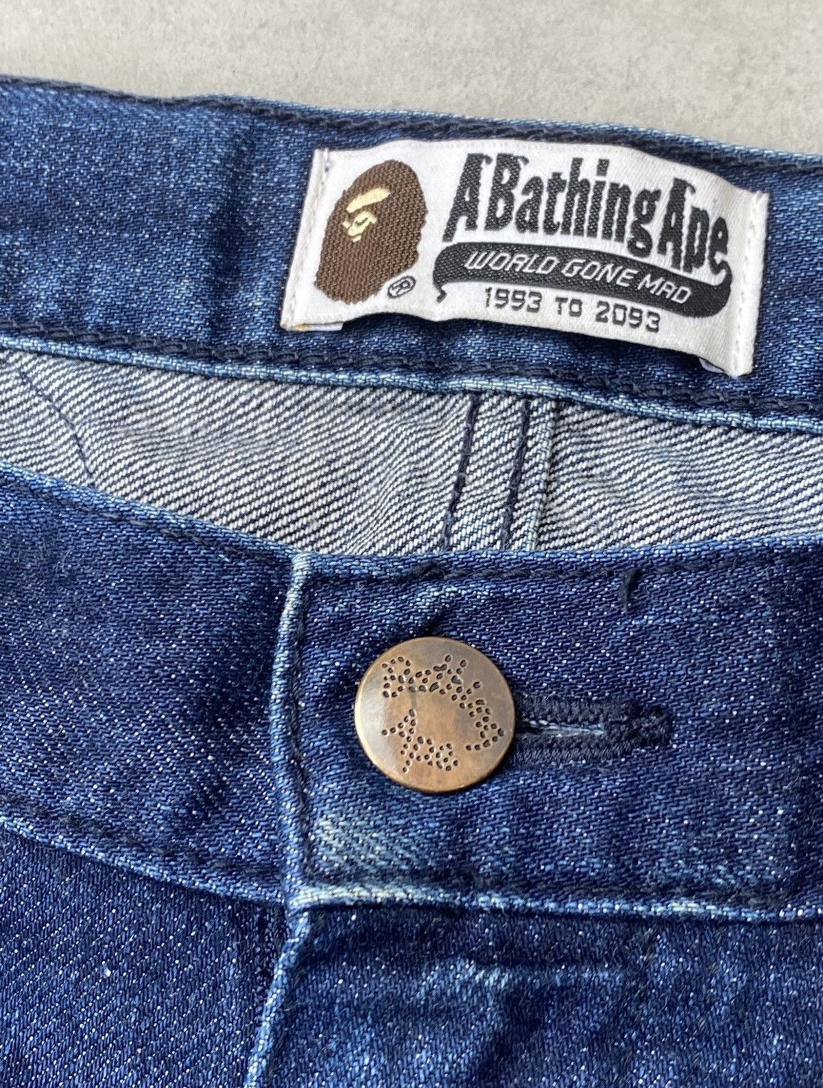 Bape Bape “A Bathing Ape” Graphic Denim Jeans Size US 34 / EU 50 - 7 Thumbnail