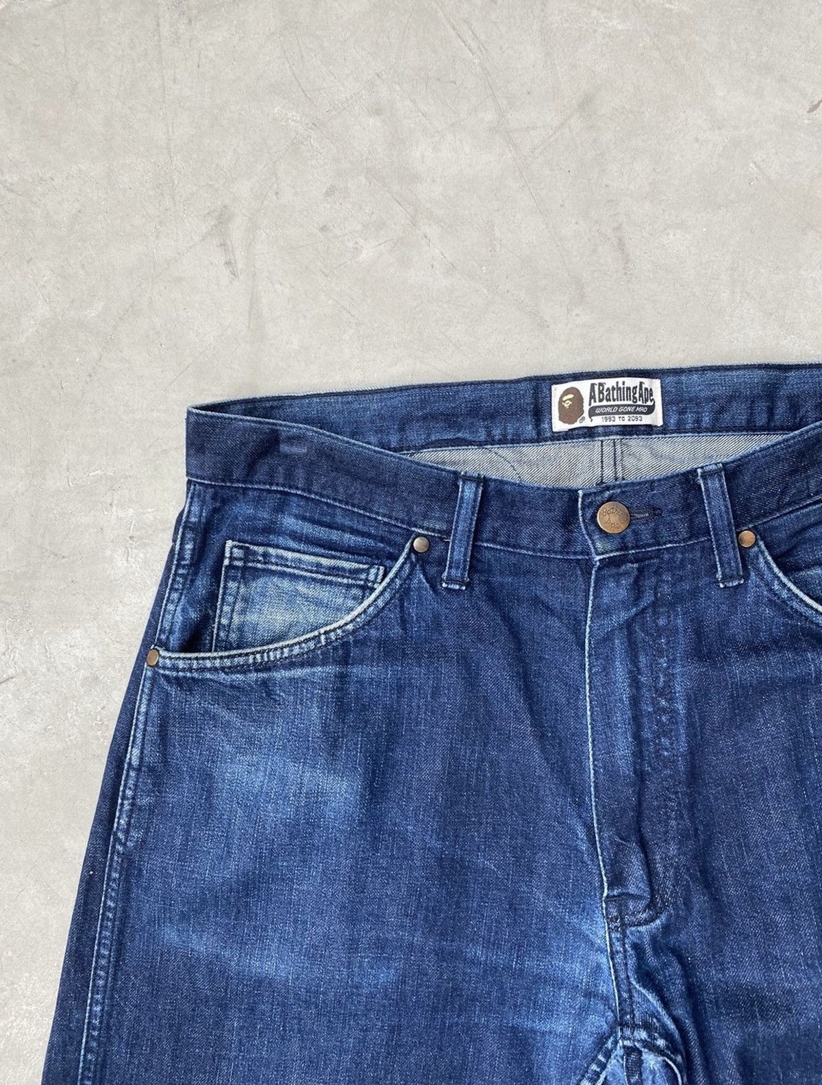 Bape Bape “A Bathing Ape” Graphic Denim Jeans Size US 34 / EU 50 - 5 Thumbnail