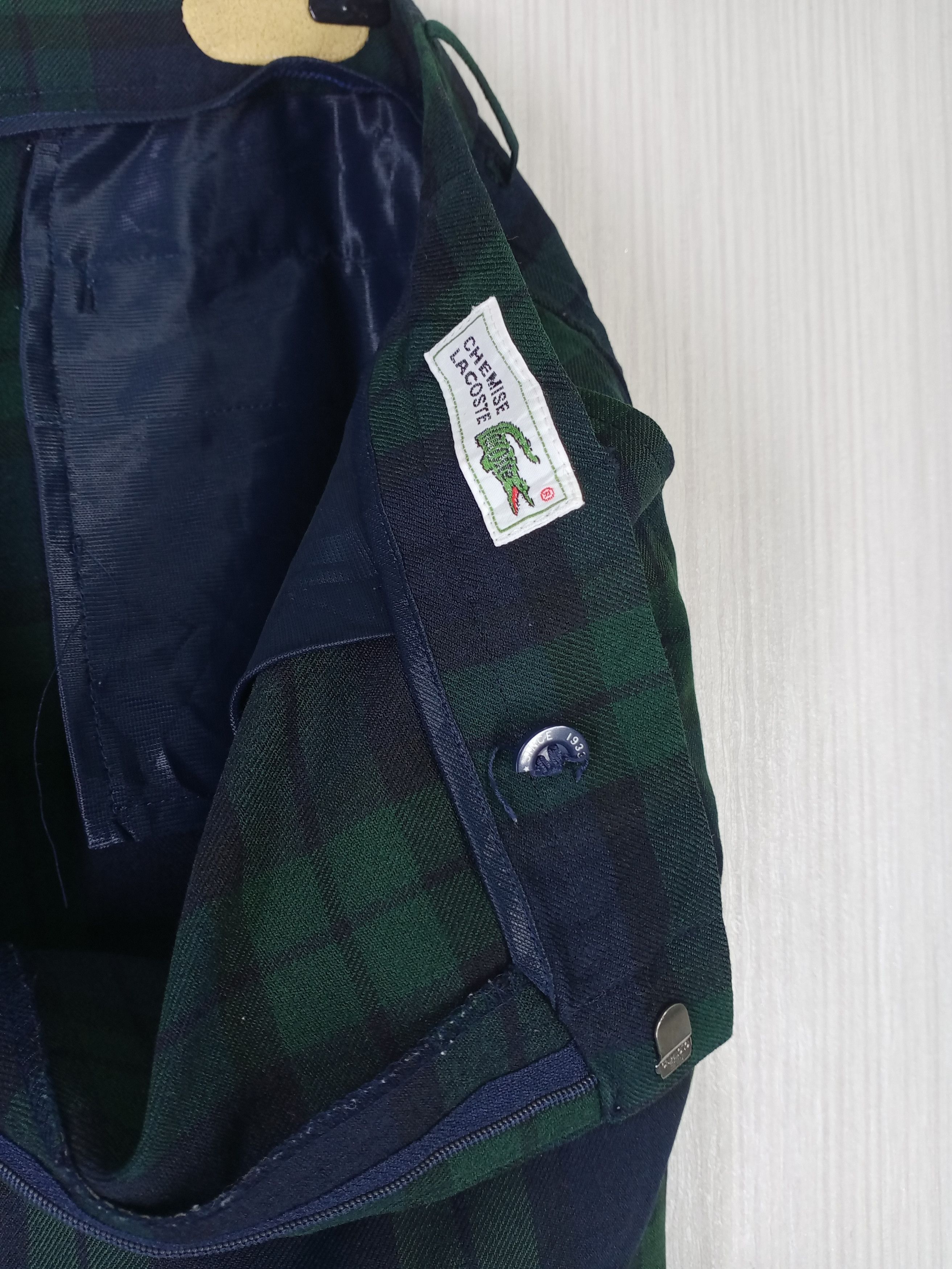 Lacoste Vintage Chemise Lacoste Plaid Checkered Wool Pants Size US 36 / EU 52 - 7 Thumbnail