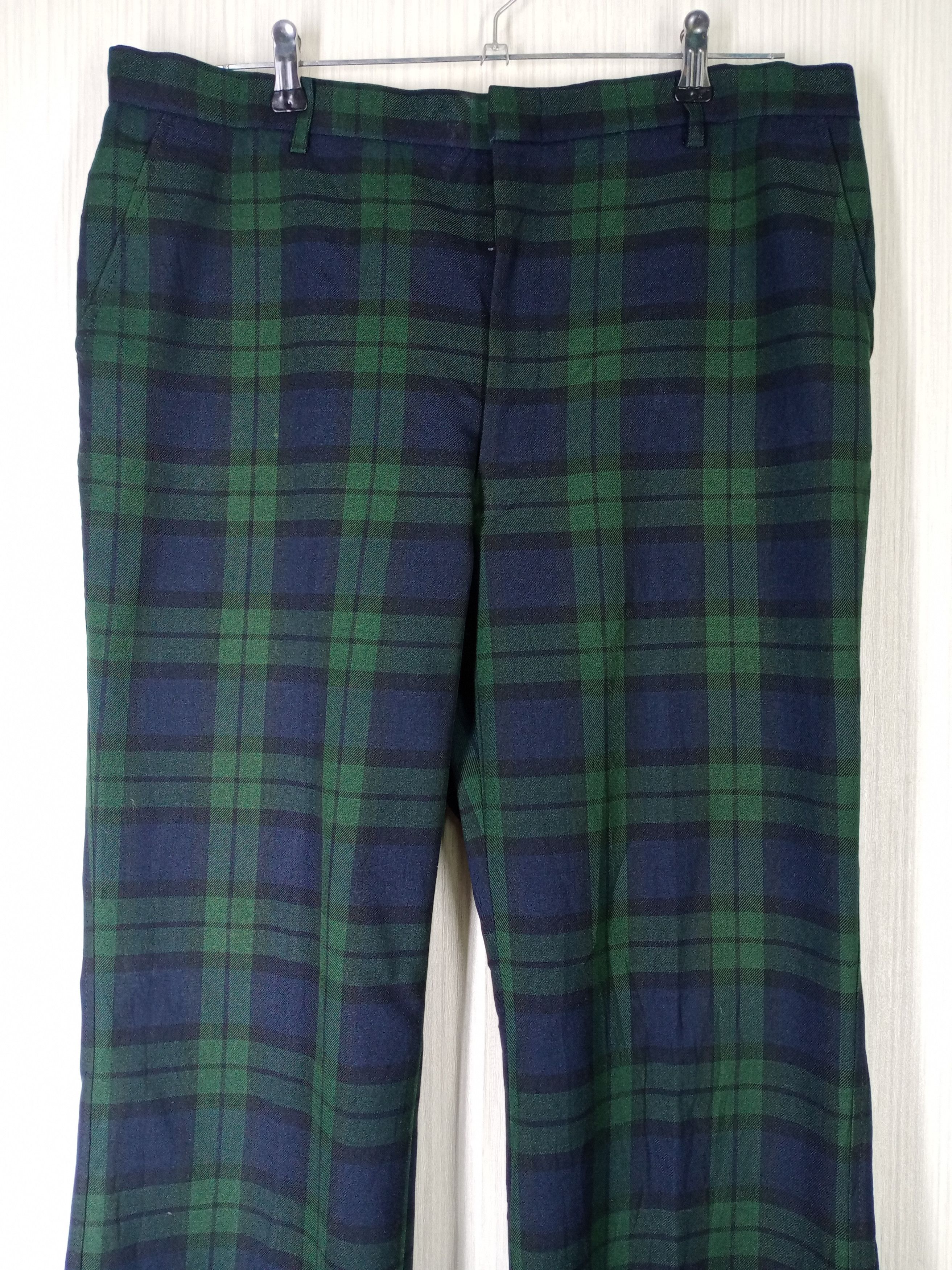 90s〜 LACOSTE plaid baggy slacks Vintage LACOSTE Pants Plaid Pattern Authentic Rare Casual