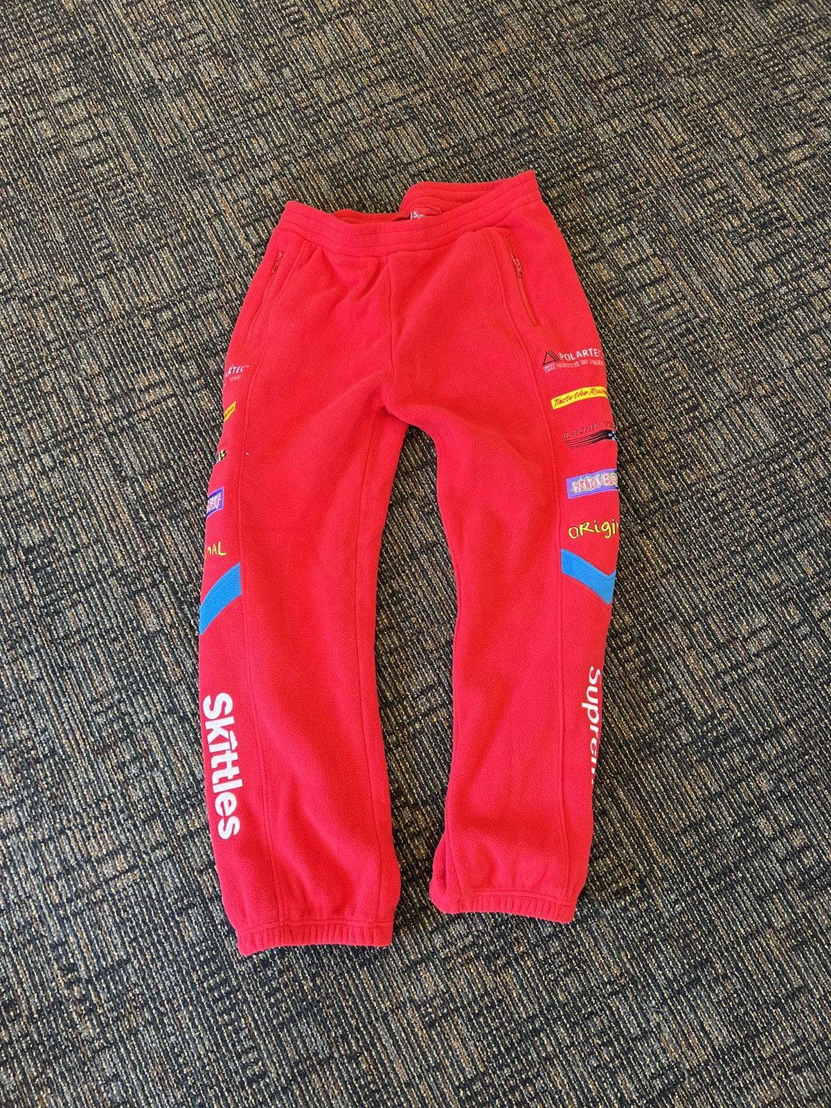 Supreme Supreme Skittles Polartec Pant Red size Large | Grailed