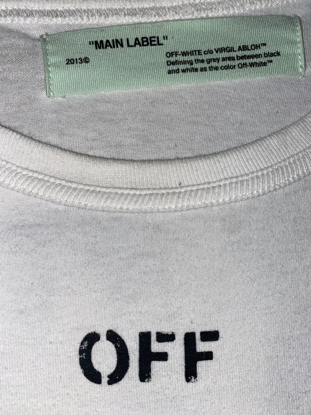 Off-White OFF-WHITE “MAIN LABEL” 2013 Size US M / EU 48-50 / 2 - 3 Thumbnail