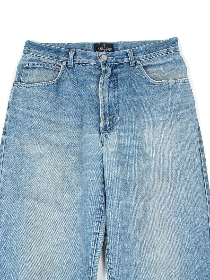 Trussardi × Vintage Vintage 90's Trussardi High Rise Denim Jeans Sz 33 Size US 33 - 3 Thumbnail