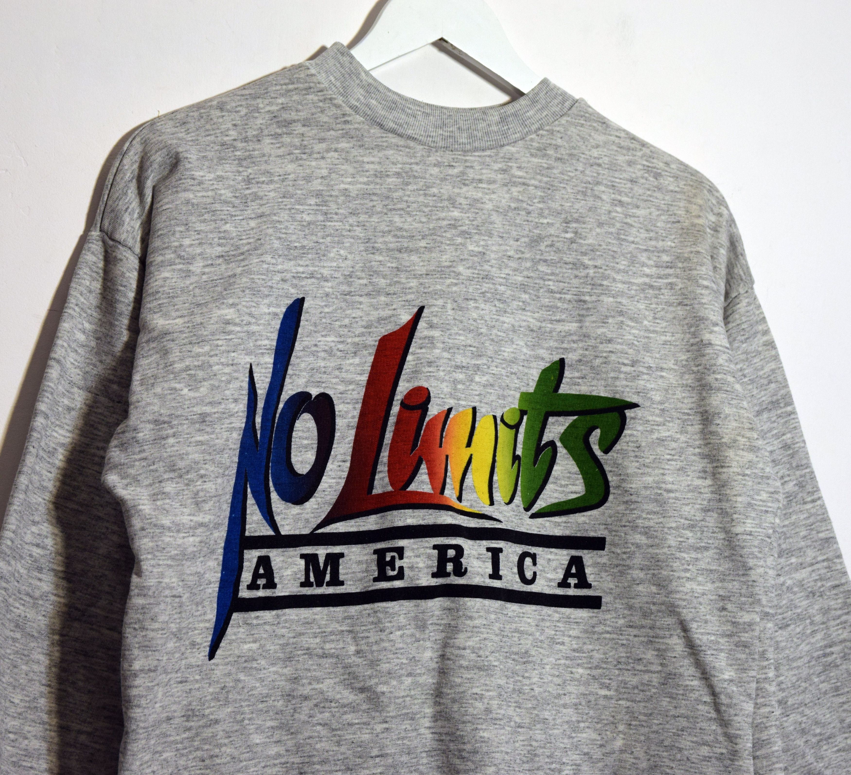 Vintage 80s / 90s No Limits America USA Rainbow Crewneck S / M Size US M / EU 48-50 / 2 - 2 Thumbnail
