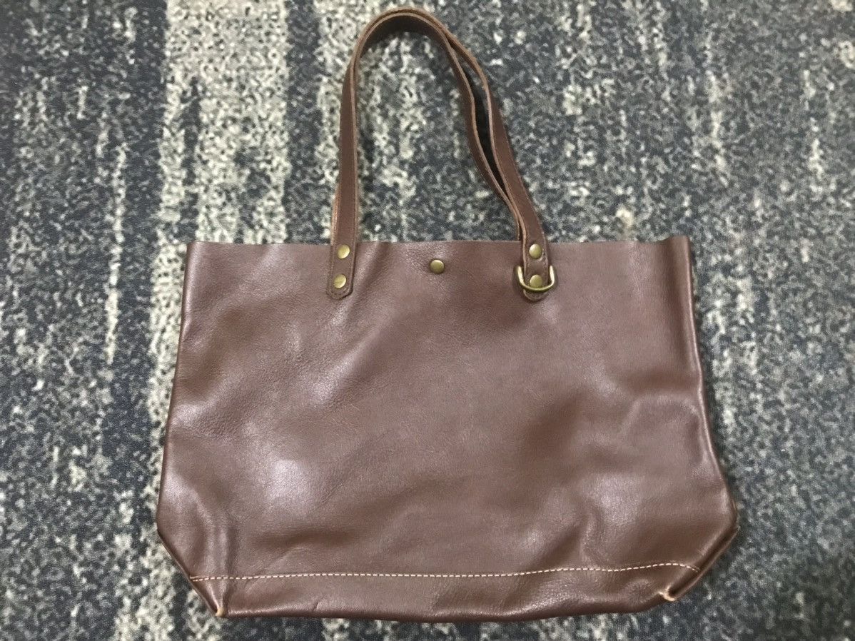 Leather Authentic Leather Tote Shoulder Bag Size ONE SIZE - 3 Thumbnail