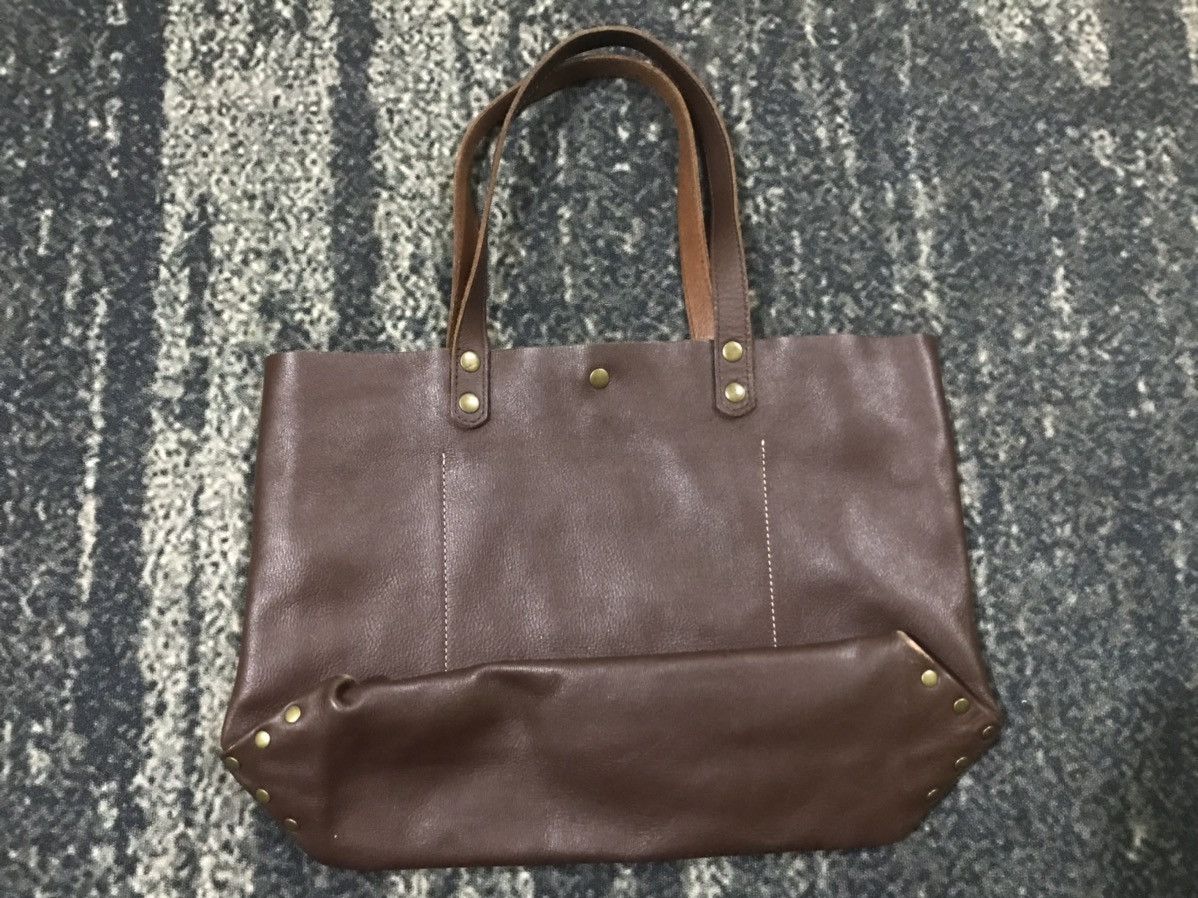 Leather Authentic Leather Tote Shoulder Bag Size ONE SIZE - 5 Thumbnail