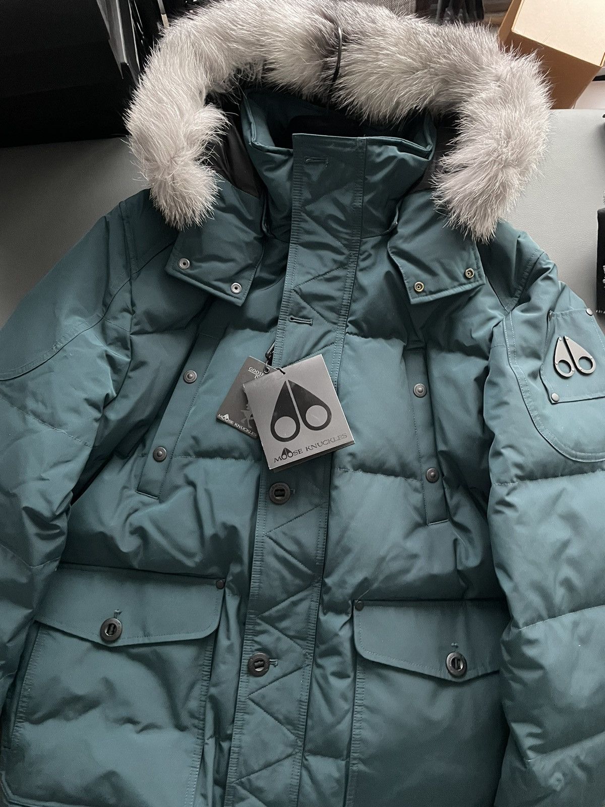 Moose Knuckles Moose Brand NEW 90/10 Goose Down Parka Jacket Size US XL / EU 56 / 4 - 1 Thumbnail