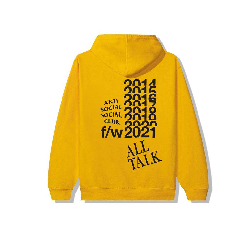 Anti Social Social Club DS Black ASSC All Talk On A Blog Gold Hoodie FTP BAPE KITH Size US XXL / EU 58 / 5 - 1 Thumbnail