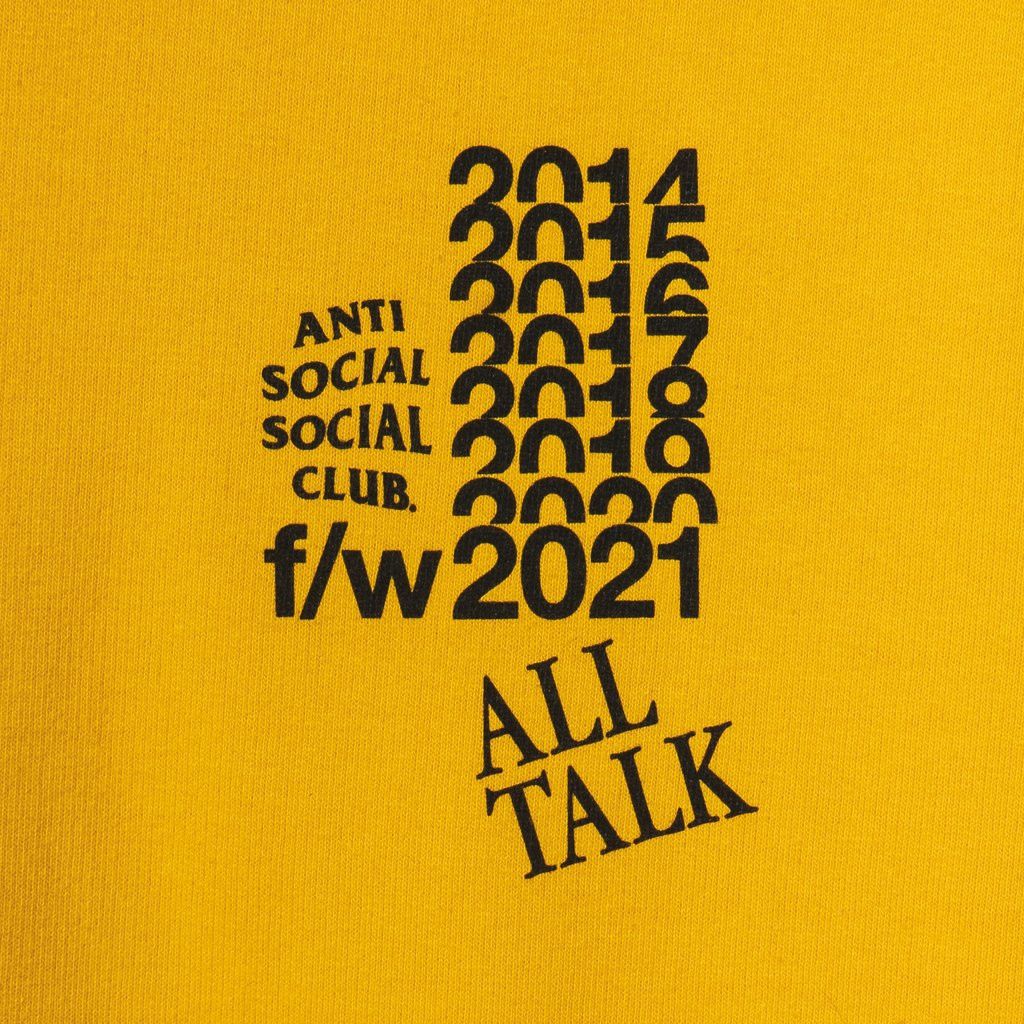 Anti Social Social Club DS Black ASSC All Talk On A Blog Gold Hoodie FTP BAPE KITH Size US XXL / EU 58 / 5 - 5 Thumbnail