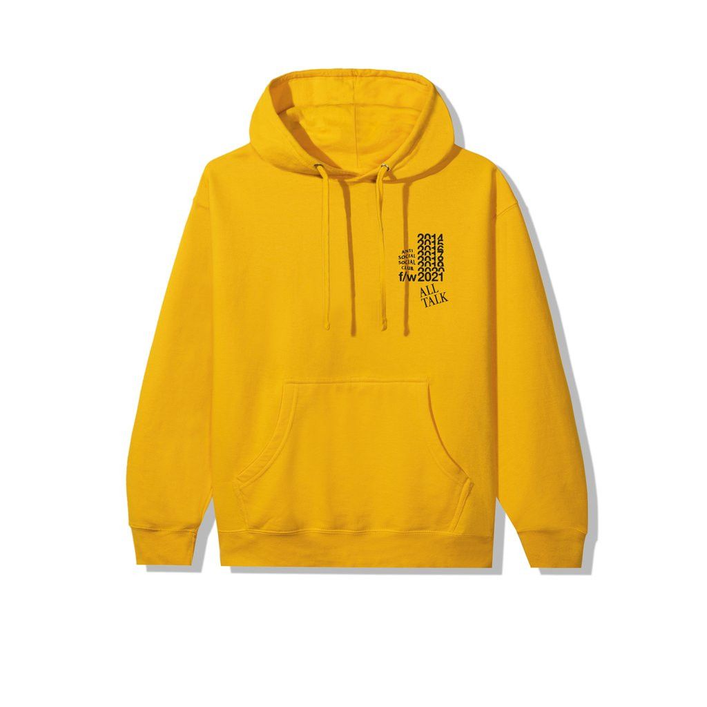 Anti Social Social Club DS Black ASSC All Talk On A Blog Gold Hoodie FTP BAPE KITH Size US XXL / EU 58 / 5 - 4 Thumbnail