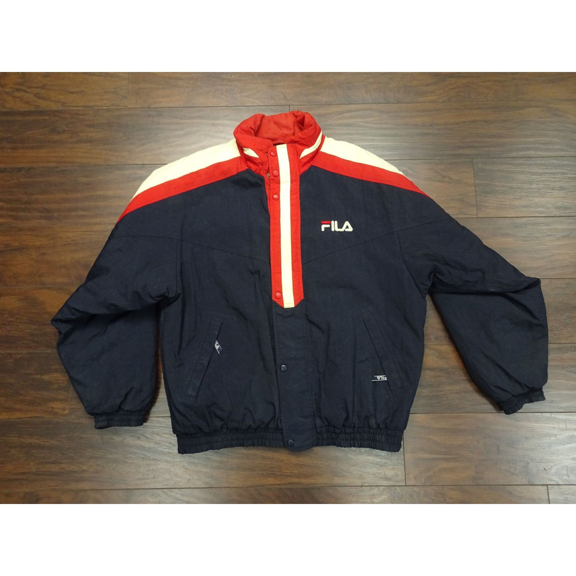 Fila Fila Jacket Large Polyester RN 91175 Grailed