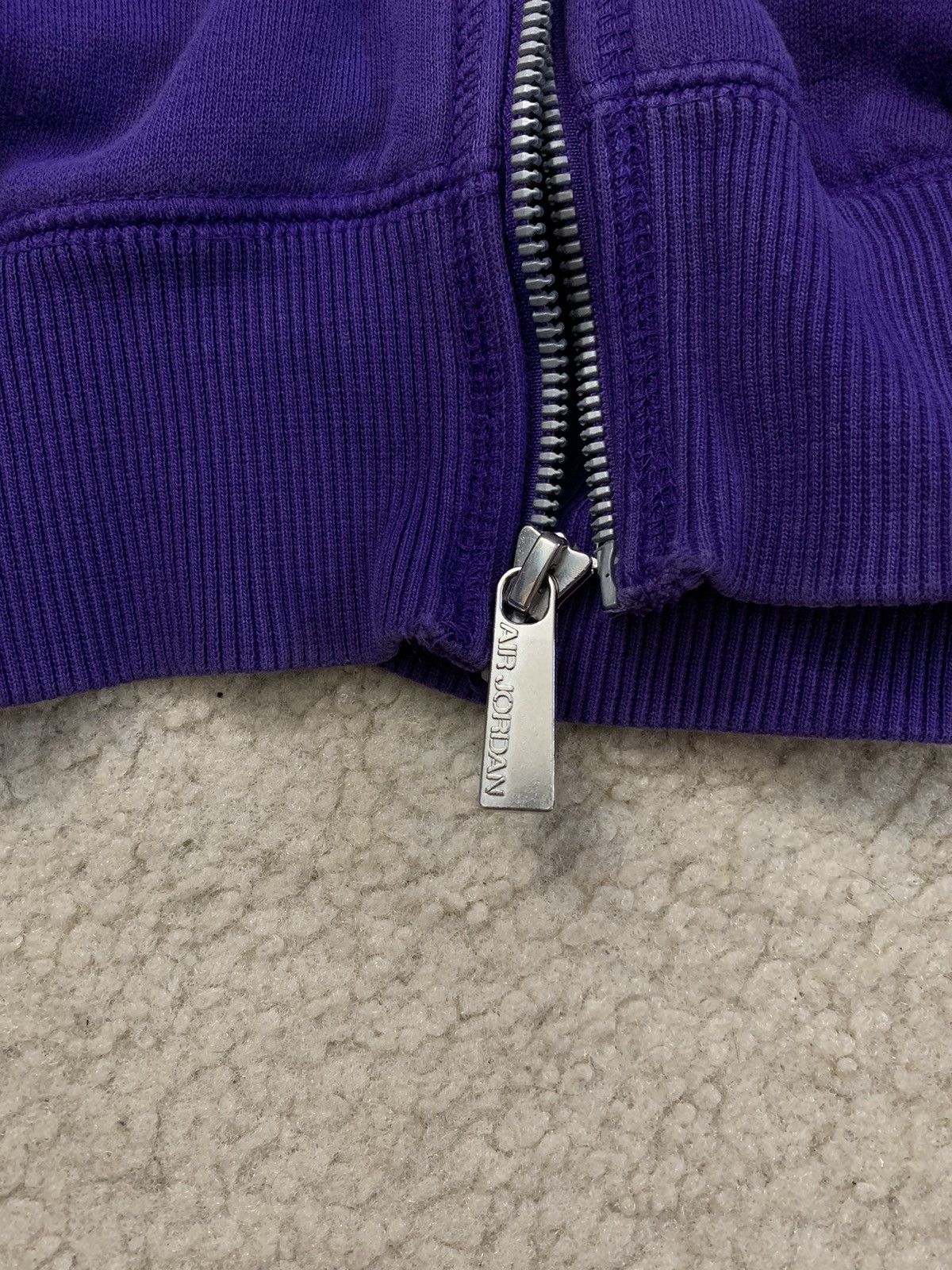 Jordan Brand × Vintage Vintage Purple jordan zip up hoodie Size US L / EU 52-54 / 3 - 2 Thumbnail