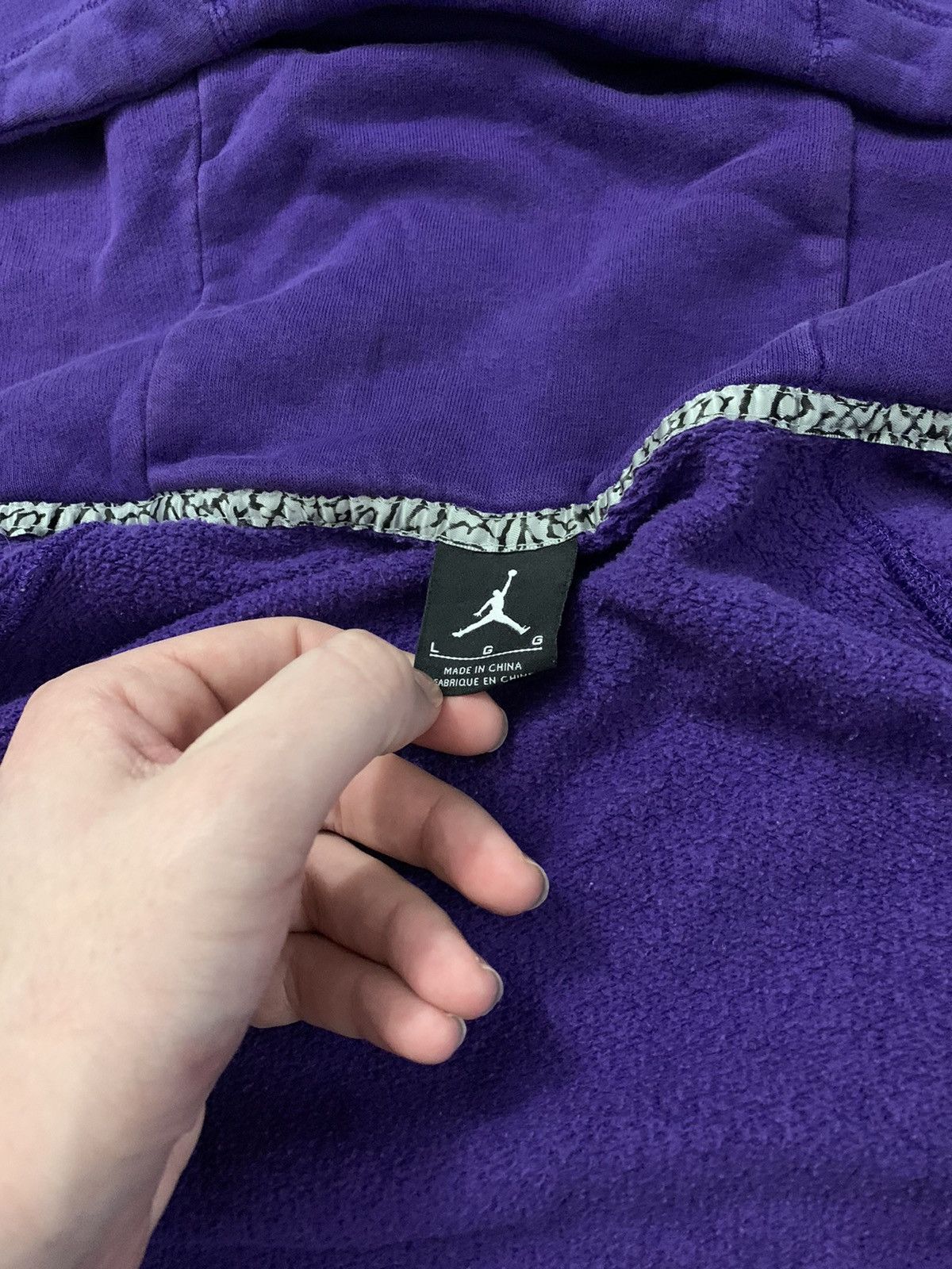 Jordan Brand × Vintage Vintage Purple jordan zip up hoodie Size US L / EU 52-54 / 3 - 4 Thumbnail
