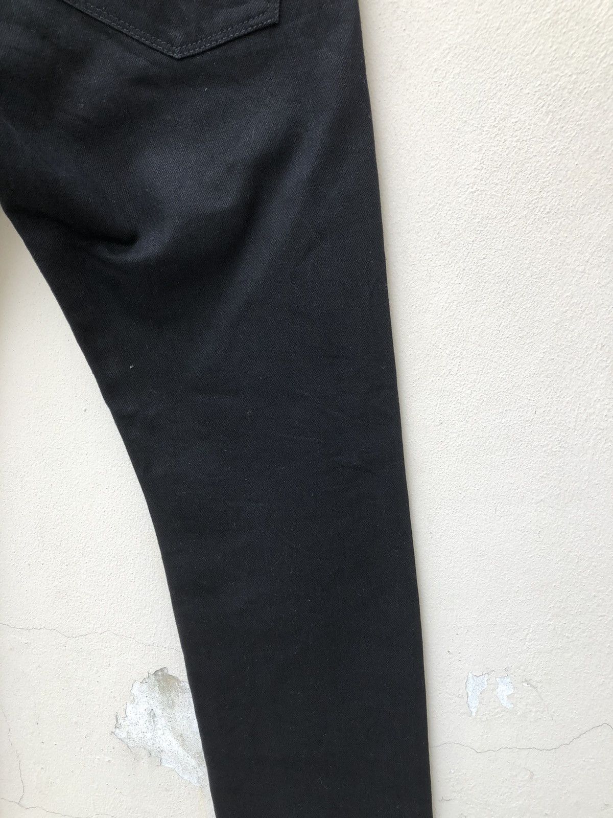 Vintage Fire Service Japan Super Black Denim Selvedge Jeans Skinny Size US 30 / EU 46 - 21 Thumbnail