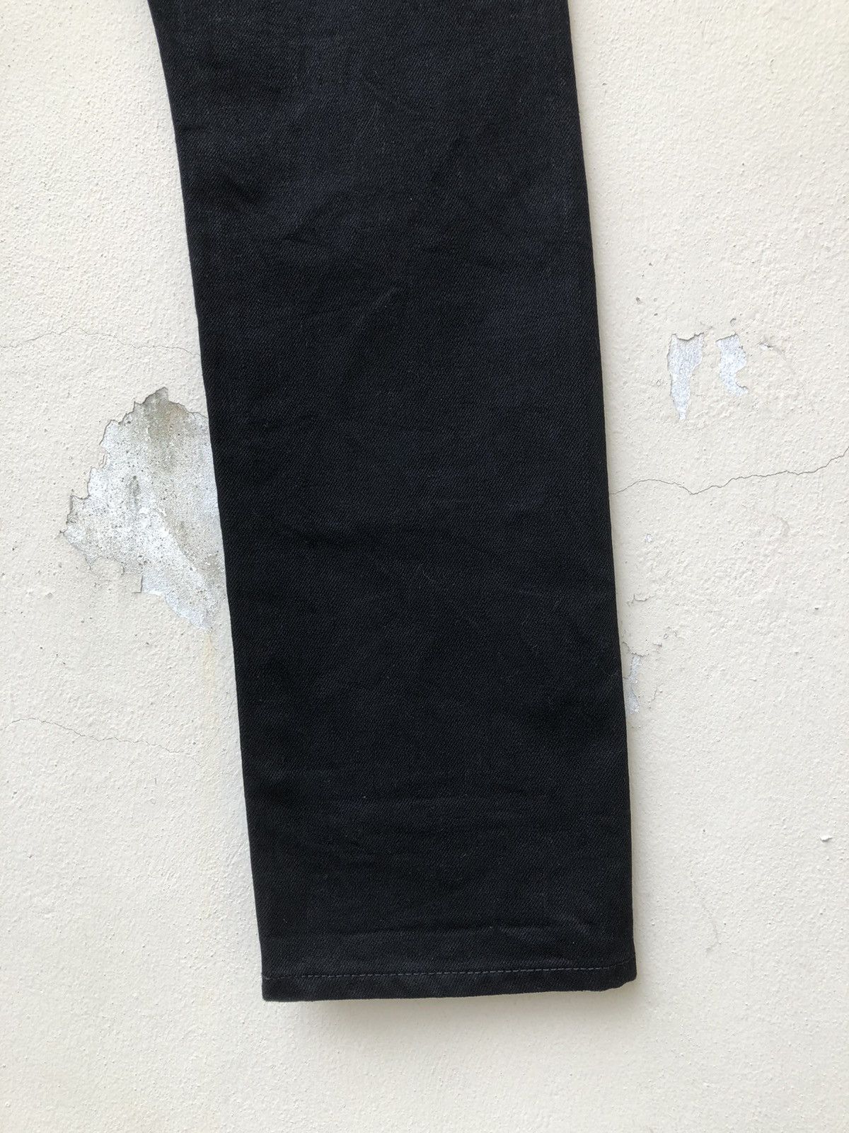 Vintage Fire Service Japan Super Black Denim Selvedge Jeans Skinny Size US 30 / EU 46 - 22 Thumbnail