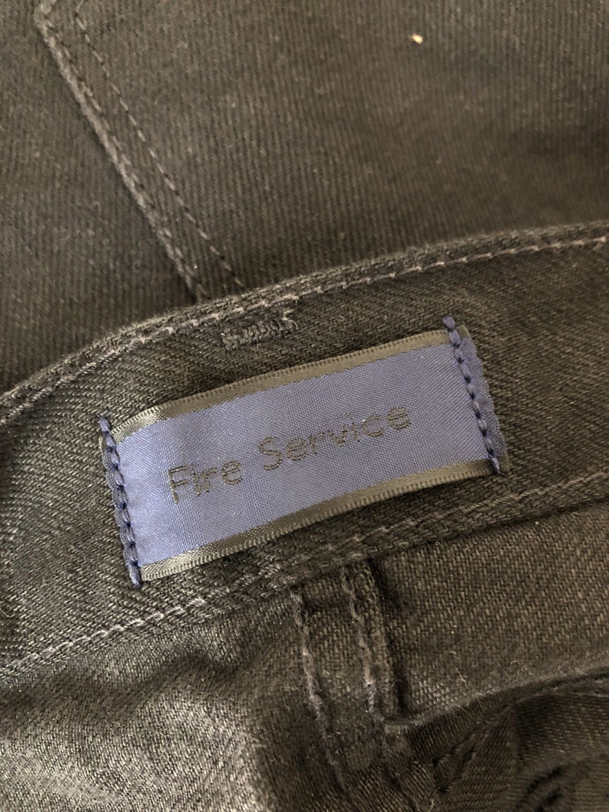 Vintage Fire Service Japan Super Black Denim Selvedge Jeans Skinny Size US 30 / EU 46 - 23 Thumbnail