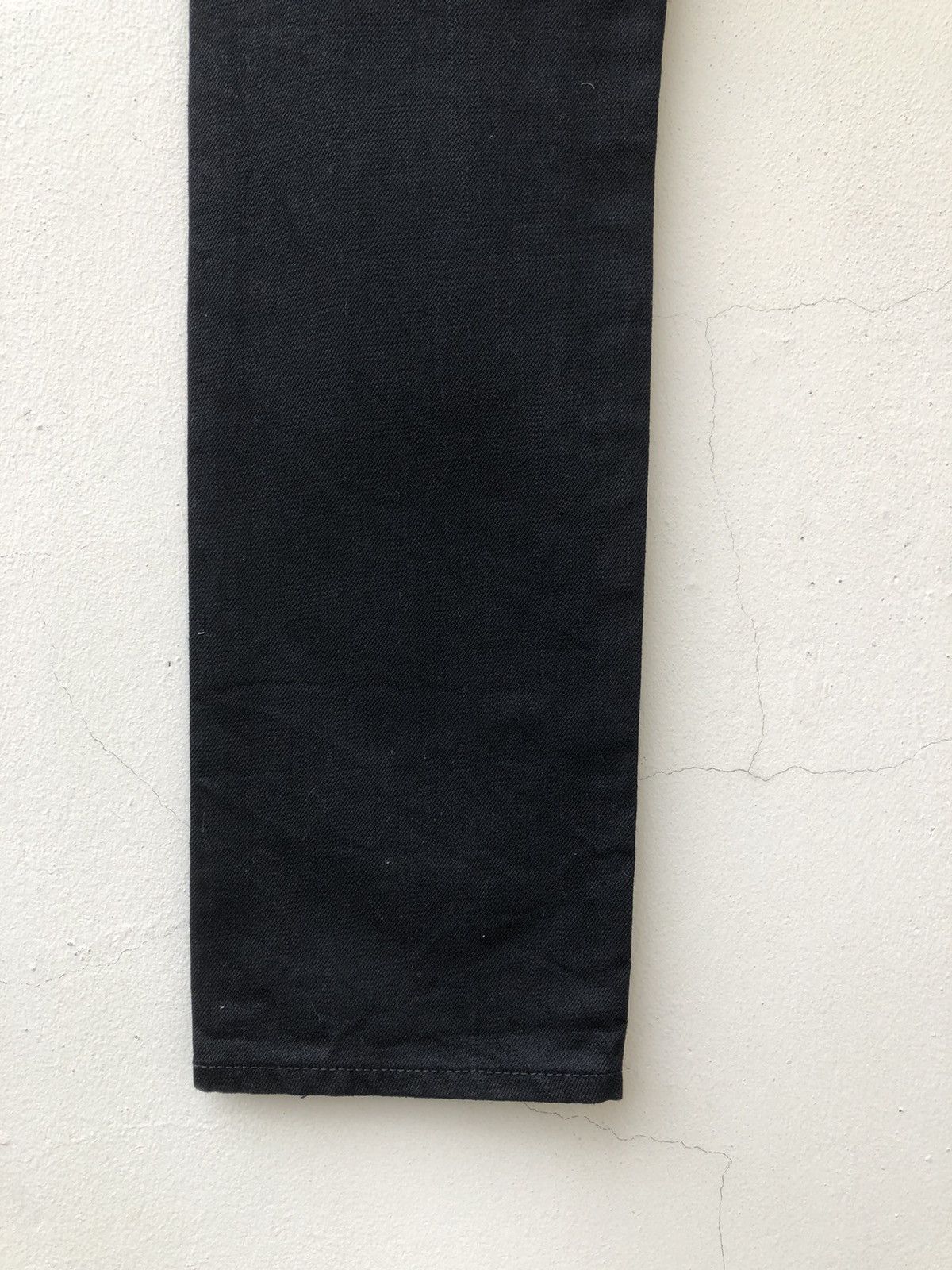 Vintage Fire Service Japan Super Black Denim Selvedge Jeans Skinny Size US 30 / EU 46 - 19 Thumbnail