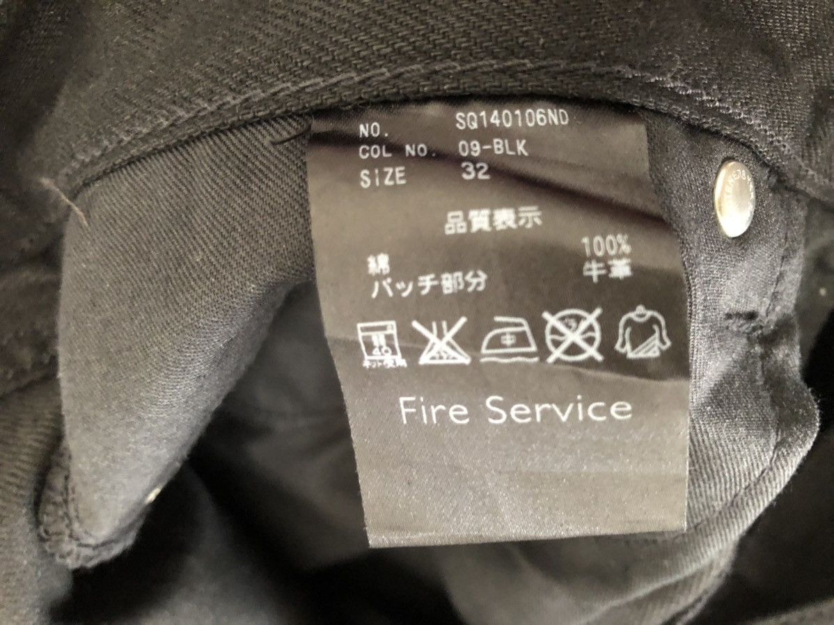 Vintage Fire Service Japan Super Black Denim Selvedge Jeans Skinny Size US 30 / EU 46 - 24 Thumbnail