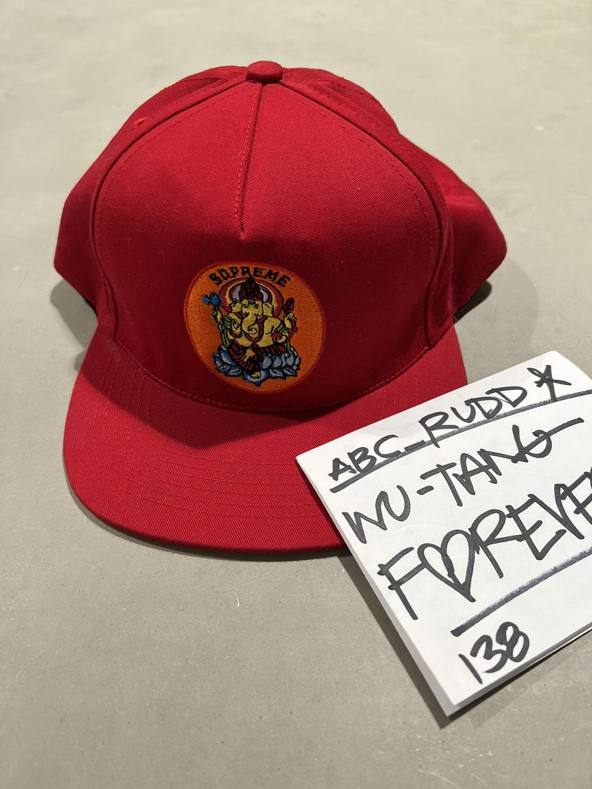 Supreme Supreme Ganesh 5-Panel Red Snapback Cap SS18 Size ONE SIZE - 4 Thumbnail