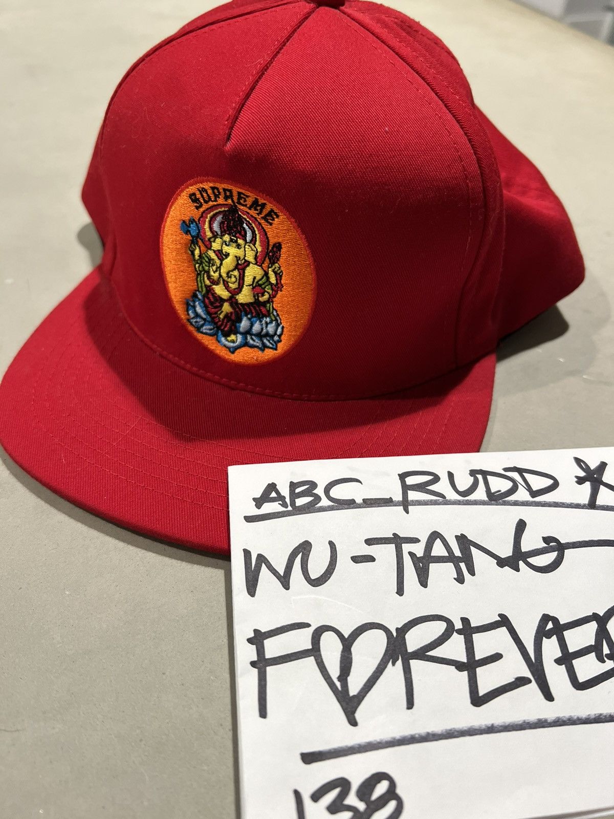 Supreme Supreme Ganesh 5-Panel Red Snapback Cap SS18 Size ONE SIZE - 2 Thumbnail