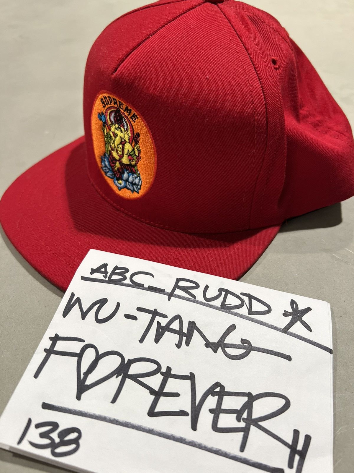 Supreme Supreme Ganesh 5-Panel Red Snapback Cap SS18 Size ONE SIZE - 1 Thumbnail