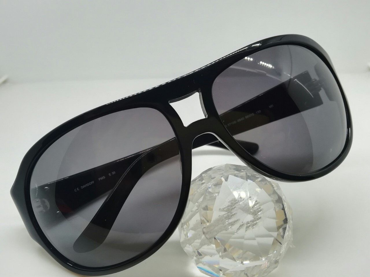 Vintage MOD DAVIDOFF BLACK AVIATOR PILOT GENTS SUNGLASSES Size ONE SIZE - 6 Thumbnail