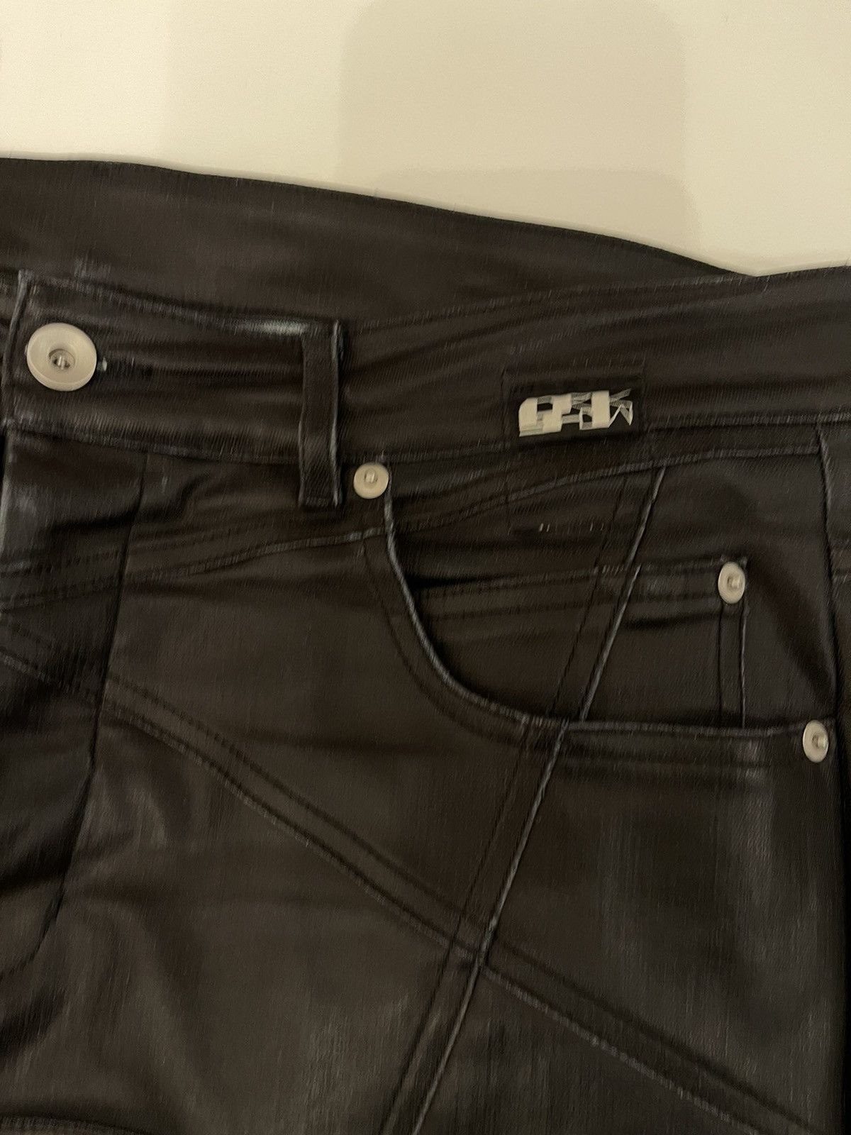 Rick Owens Drkshdw Rick Owens Drkshdw Heaviest Waxed Coated Jeans Detroit Cut Size US 32 / EU 48 - 4 Thumbnail