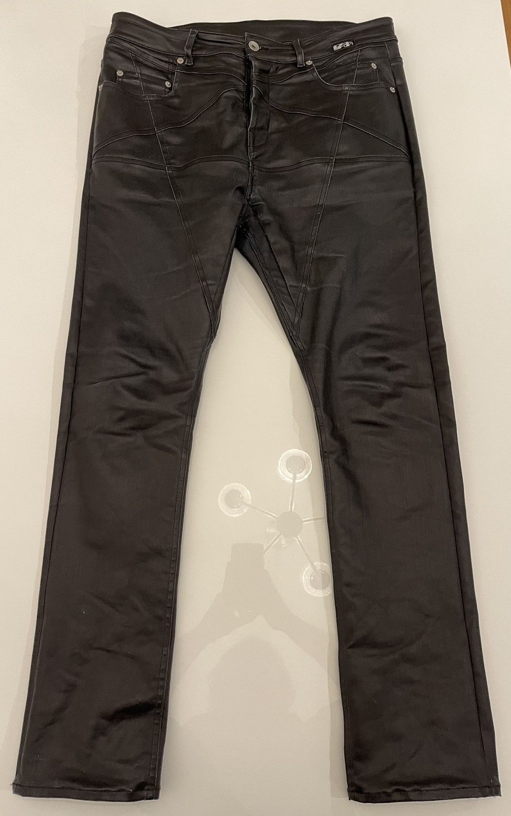 Rick Owens Rick Owens Drkshdw Heaviest Waxed Coated Jeans Detroit