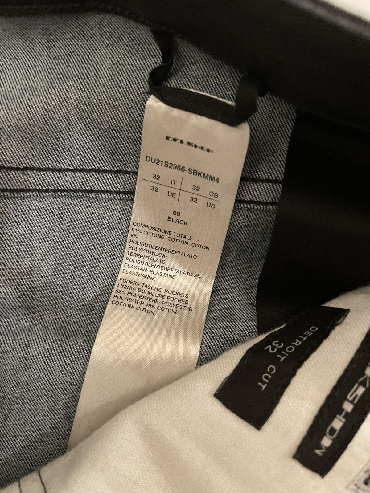 Rick Owens Drkshdw Rick Owens Drkshdw Heaviest Waxed Coated Jeans Detroit Cut Size US 32 / EU 48 - 5 Thumbnail
