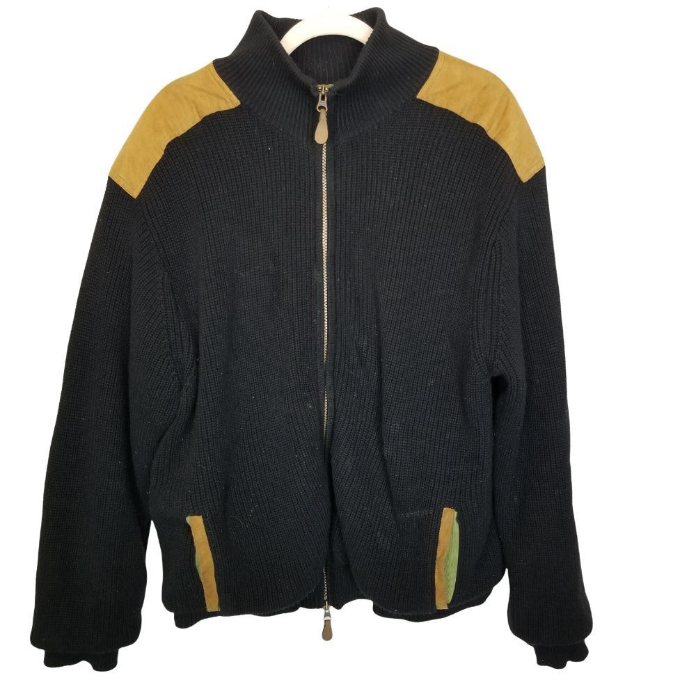 Pull Orvis Homme XL Gris - 1/4 Zippé Doublé Sherpa - Occasion Très Bon état