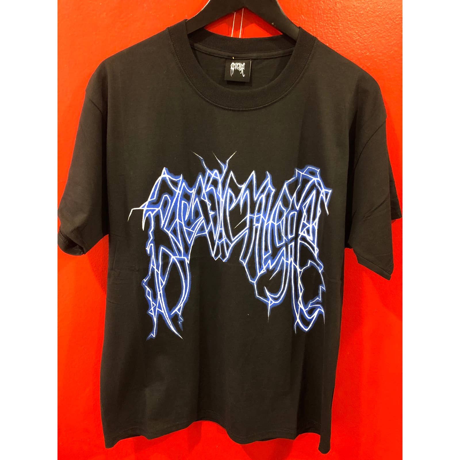 Revenge Revenge Lightning Tee Black Medium | Grailed