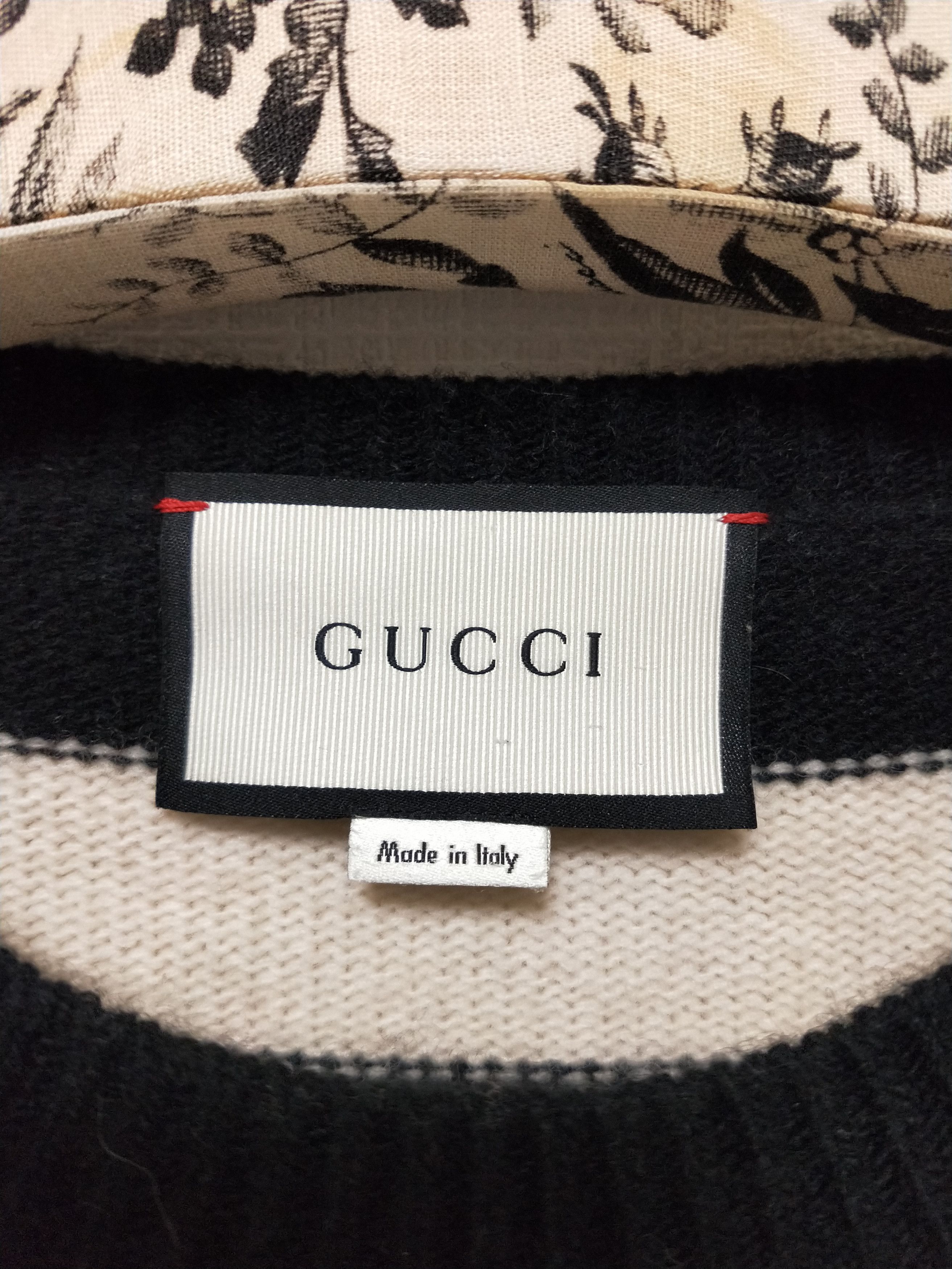 Gucci 'Woodstock' Striped Wool Sweater -XL Size US XL / EU 56 / 4 - 4 Thumbnail