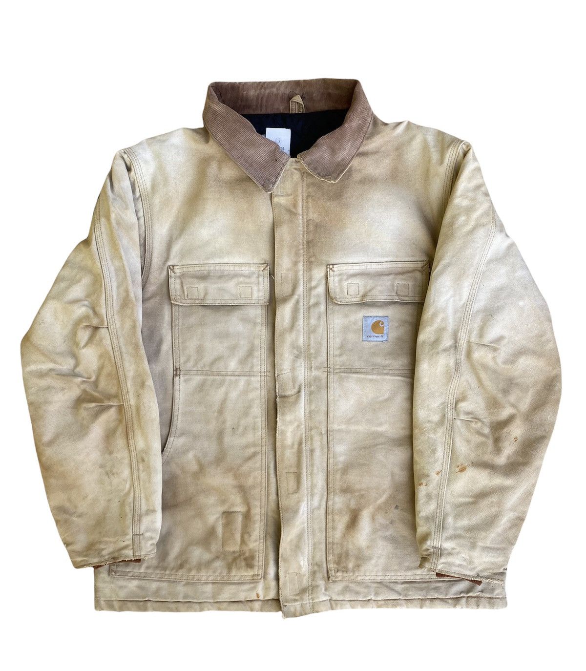 Vintage Vintage Trashed Carhartt Quilted Detroit Jacket | Grailed