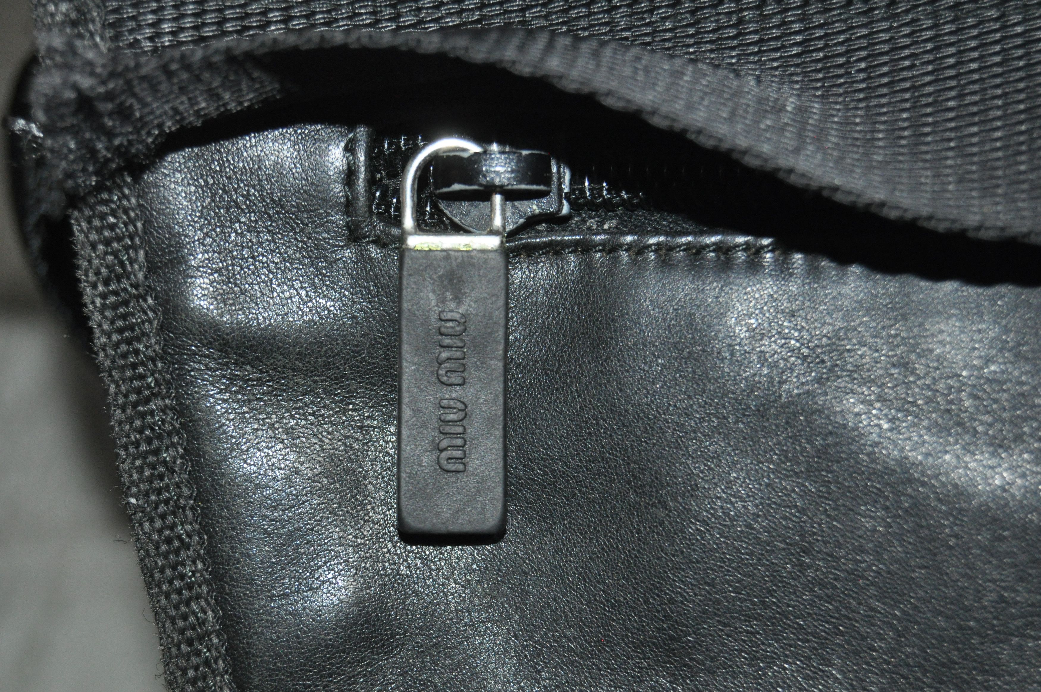 Miu Miu × Prada Miu Miu - F/W 99 - Mesh-Trim Leather Messenger Bag Size ONE SIZE - 7 Thumbnail