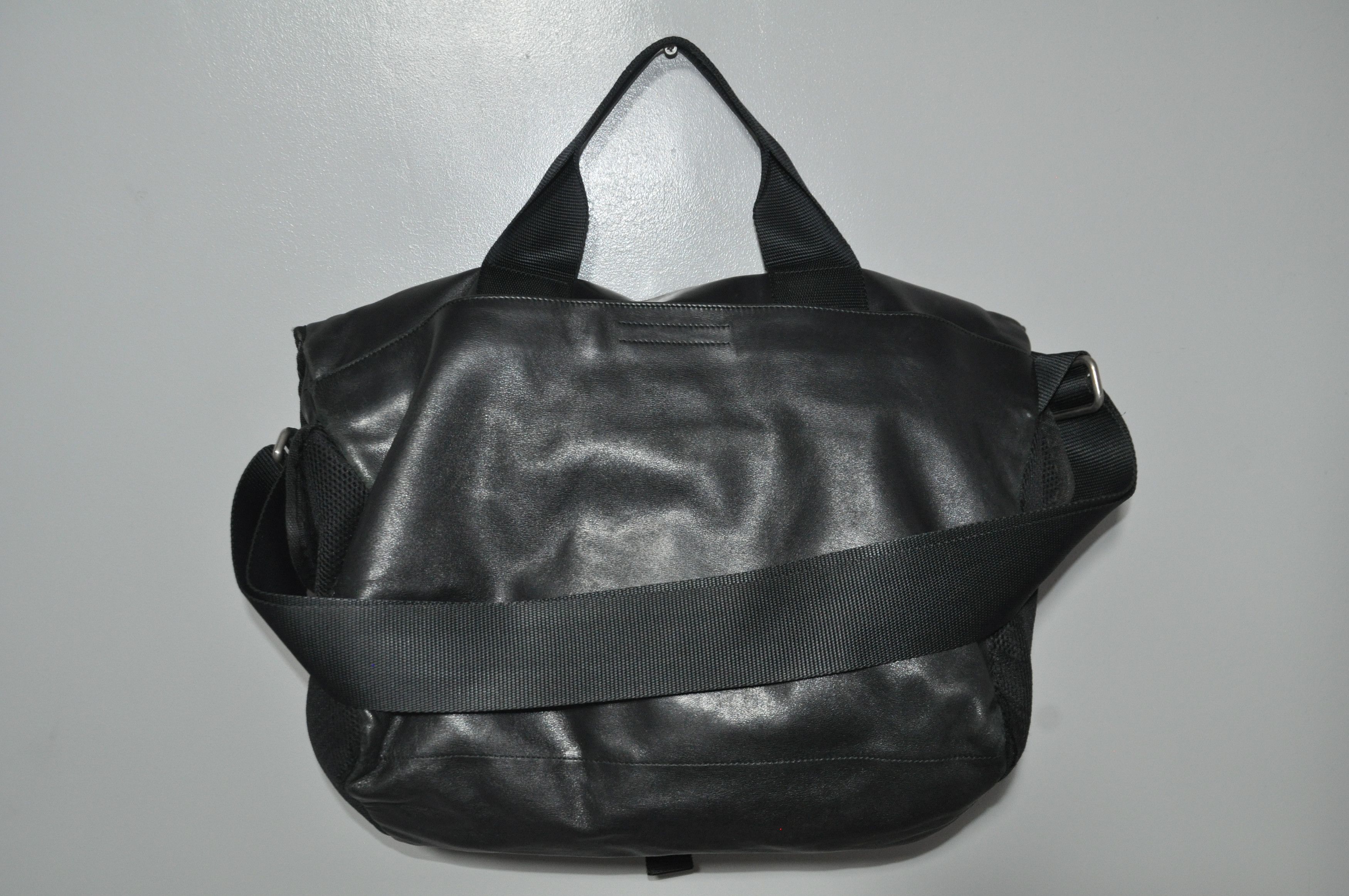 Miu Miu × Prada Miu Miu - F/W 99 - Mesh-Trim Leather Messenger Bag Size ONE SIZE - 2 Thumbnail