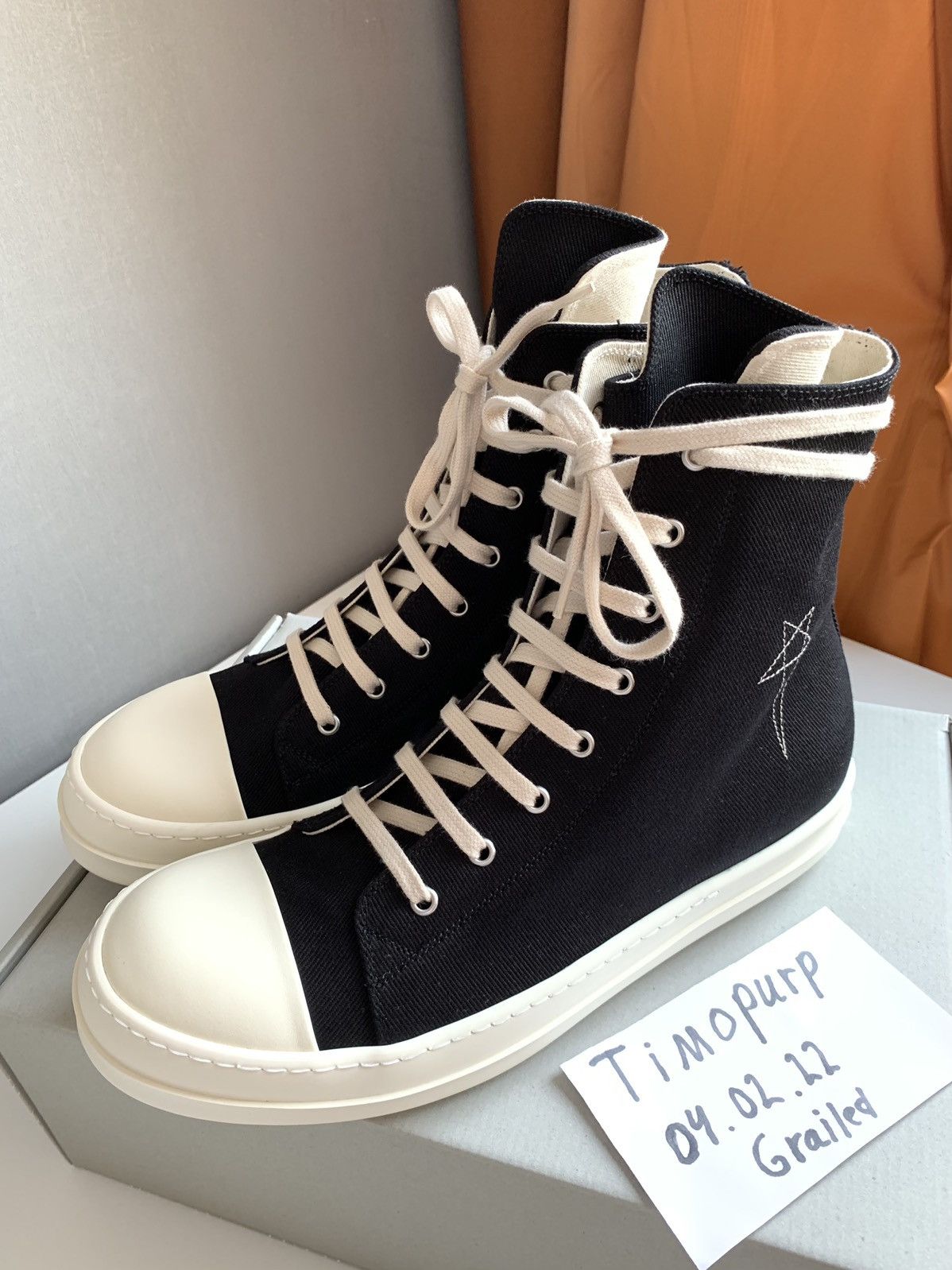 Rick Owens × Rick Owens Drkshdw (NEW)Rick Owens Drkshdw High ramones 44 |  Grailed