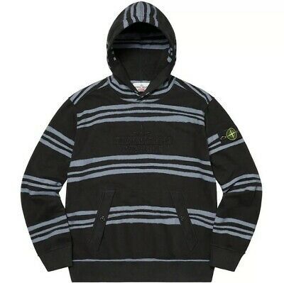 Supreme Supreme Stone Island Warp Stripe Hooded Sweatshirt | Grailed