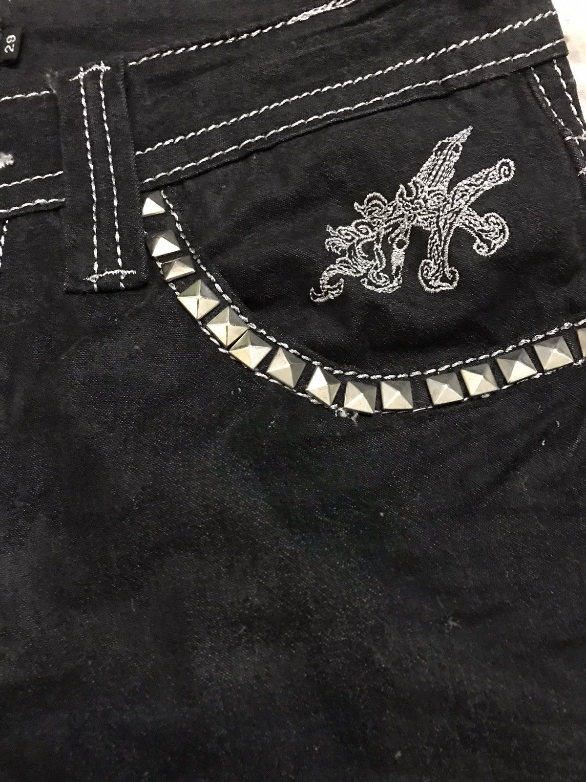 Japanese Brand × Seditionaries Japanese Brand Xfrm Studed Black Skinny Pant Size US 31 - 7 Thumbnail