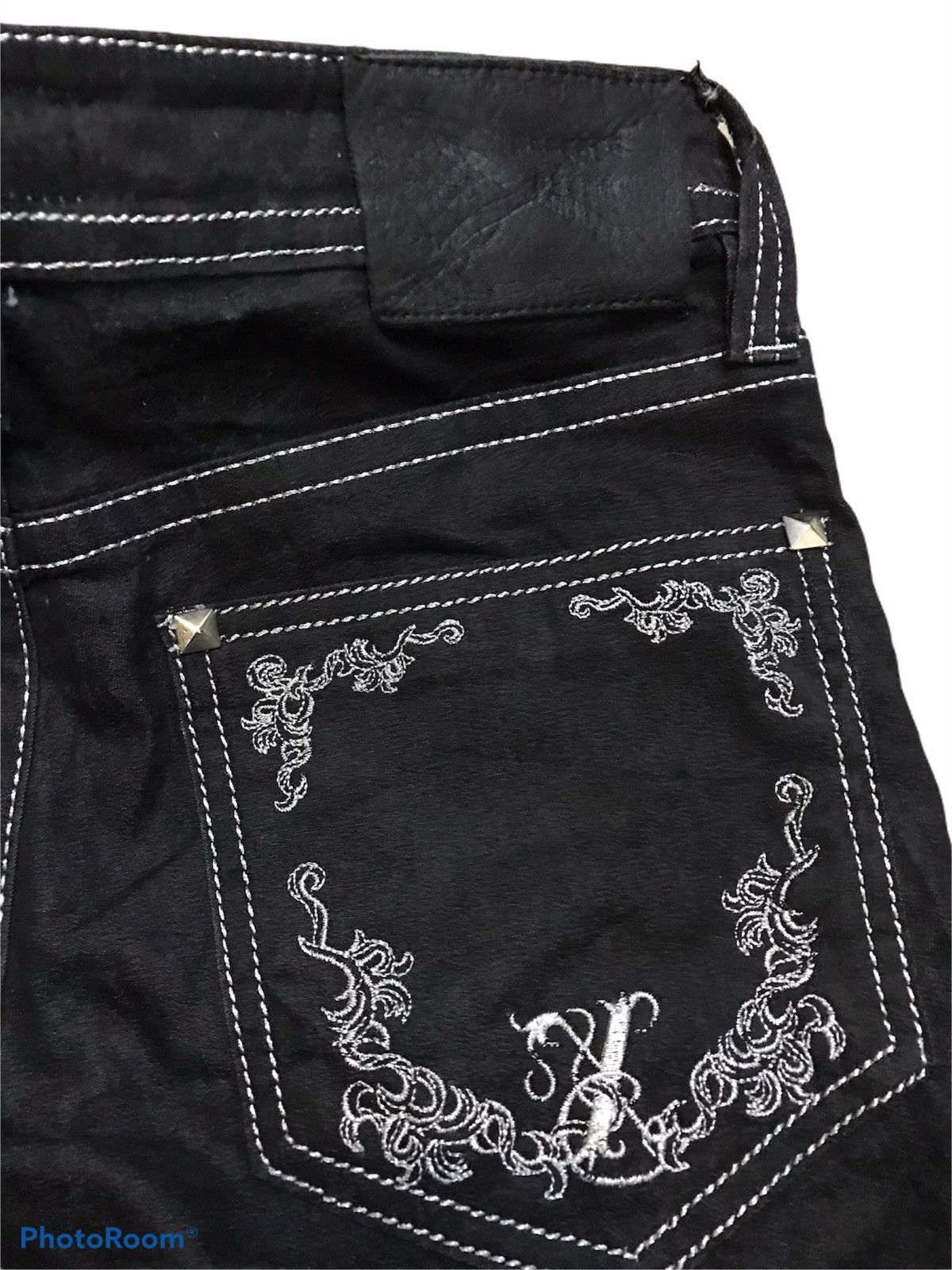 Japanese Brand × Seditionaries Japanese Brand Xfrm Studed Black Skinny Pant Size US 31 - 8 Thumbnail