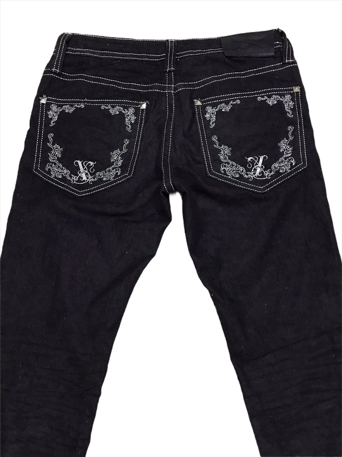 Japanese Brand × Seditionaries Japanese Brand Xfrm Studed Black Skinny Pant Size US 31 - 4 Thumbnail