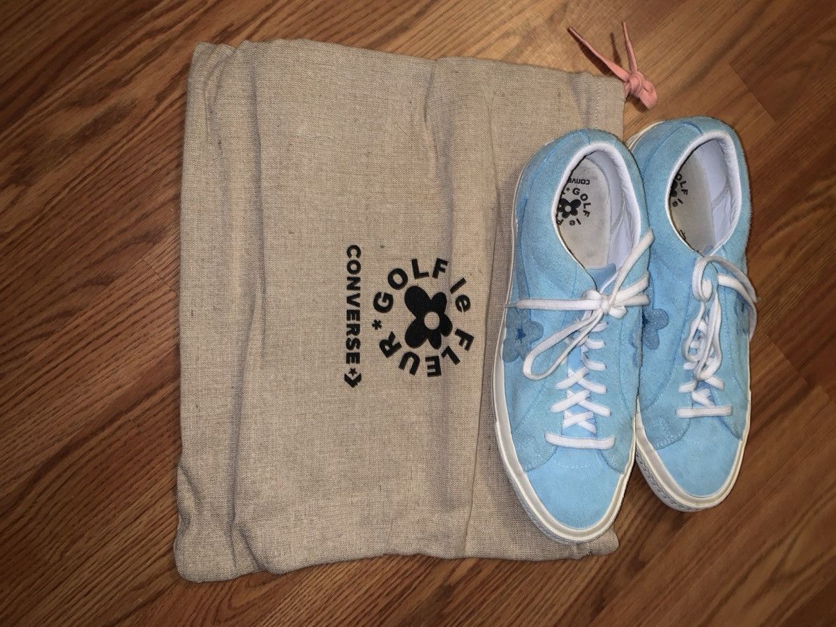 Converse × Golf Wang Golf Le Fleur x One Star Ox Bachelor Blue 2018 Size US 12 / EU 45 - 6 Thumbnail